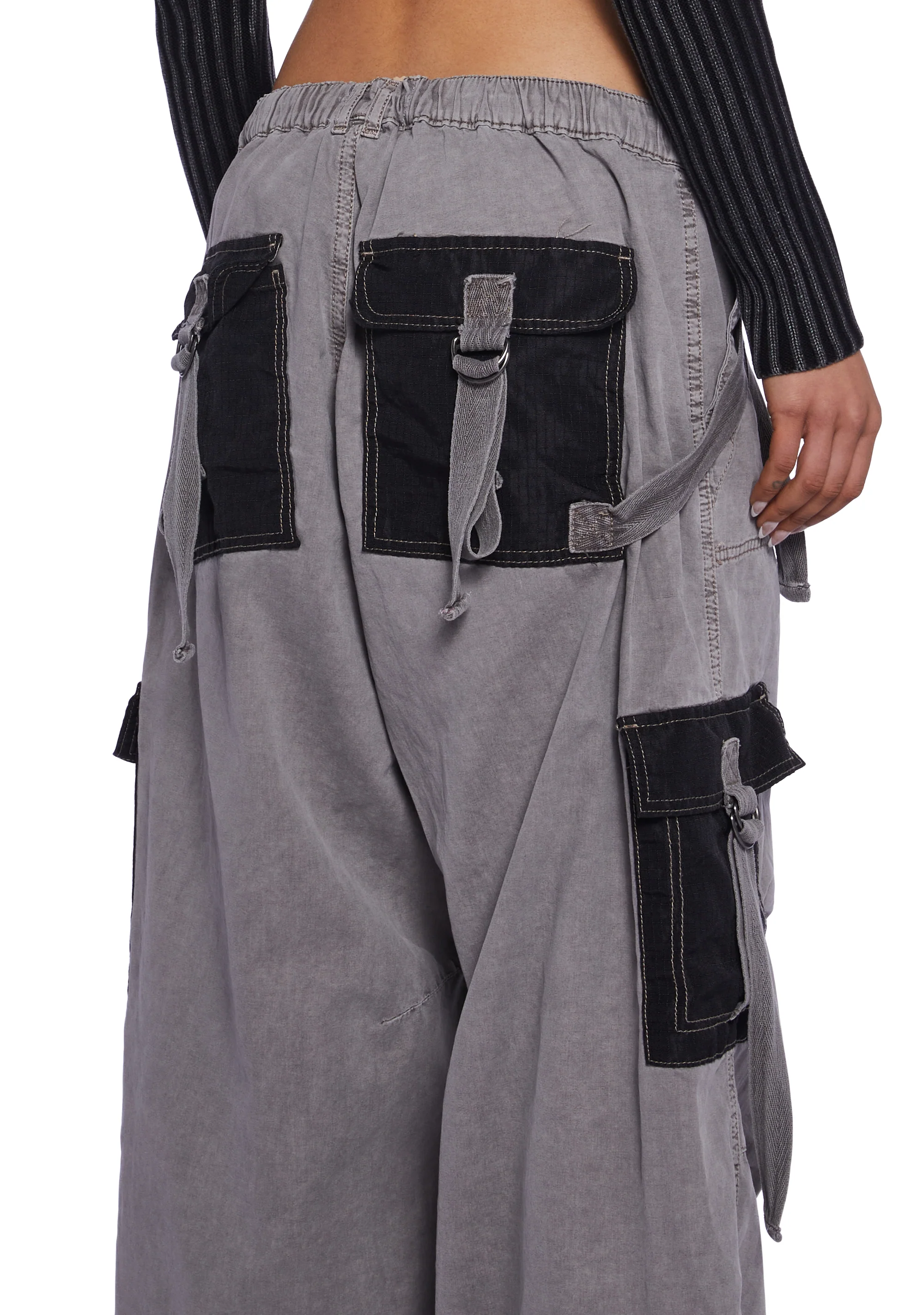 Strappy Cargo Mix Pants - Image 5