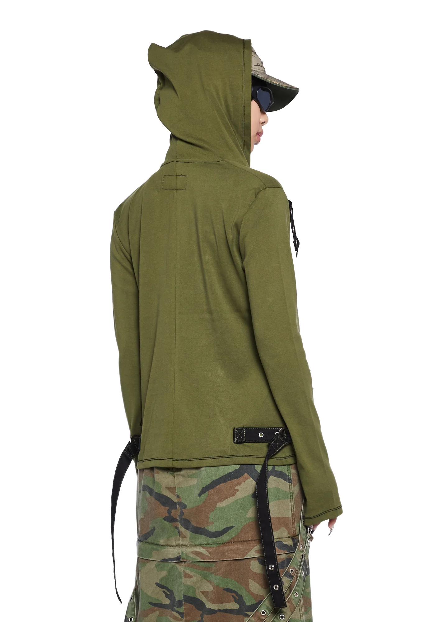 Strappy Zip-Up Hoodie - Image 4