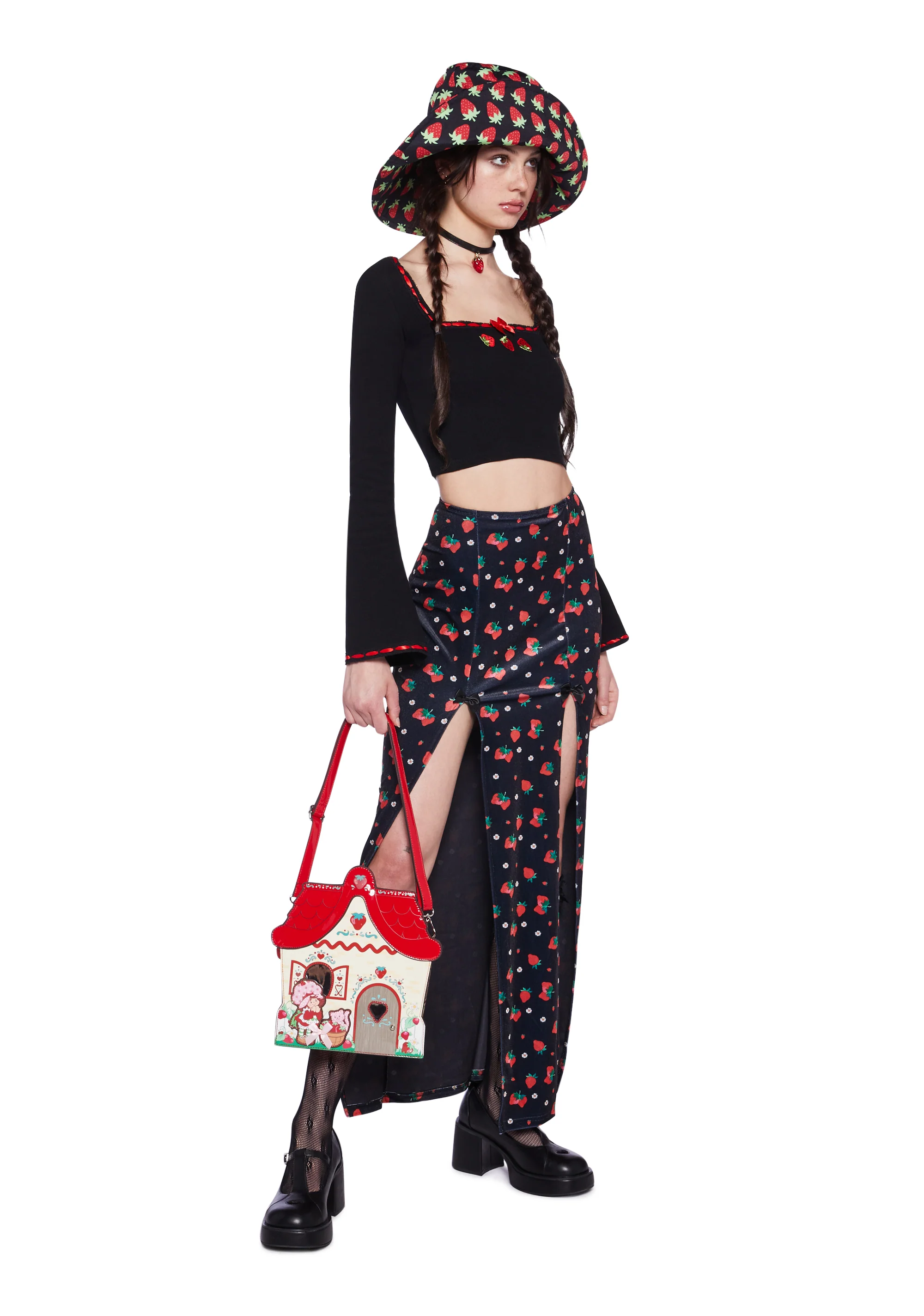 Strawberry Shores Midi Skirt - Image 2