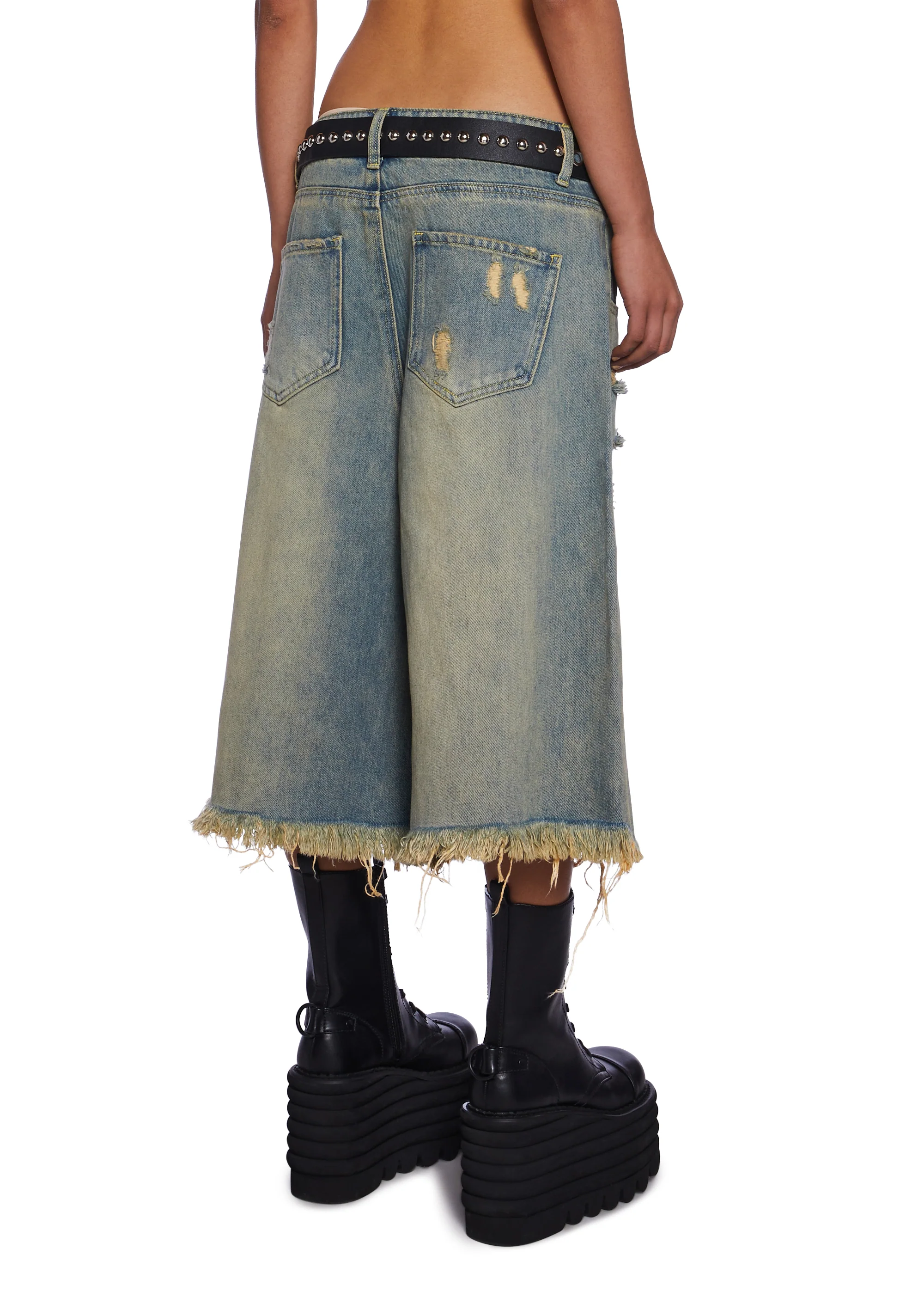 Streetwise Maven Denim Shorts - Blue - Image 4