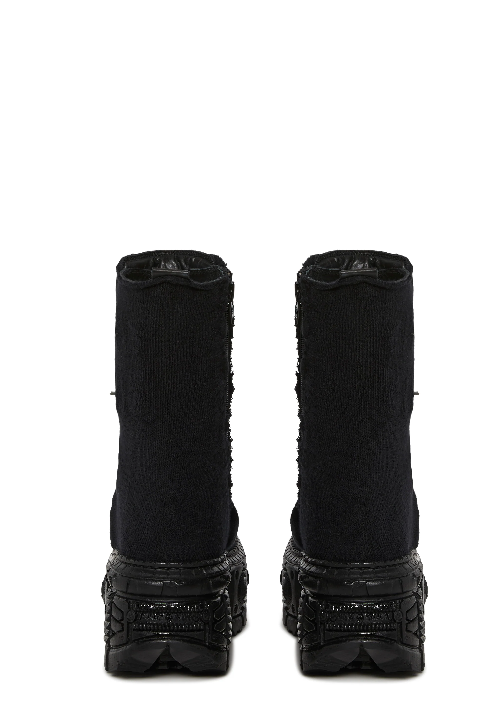Stretch Sock Platform Boots - Image 4