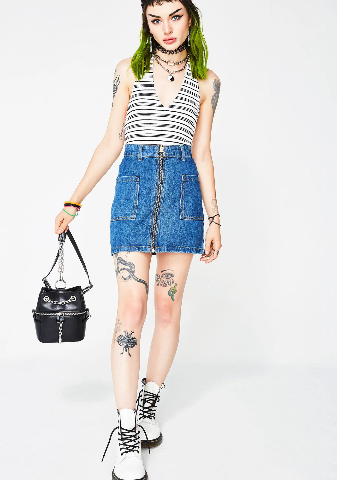 Strike Out Stripe Bodysuit - Image 5