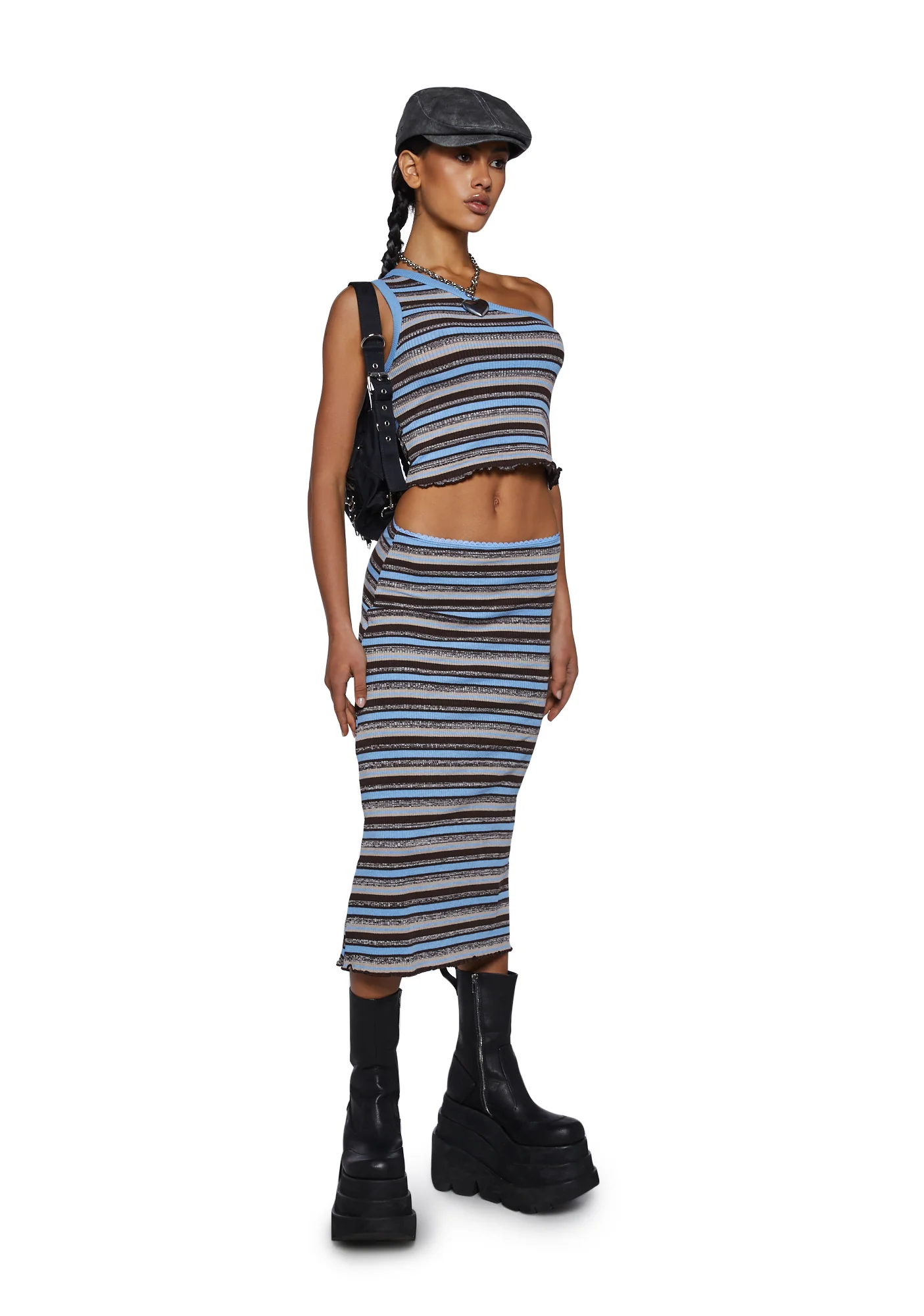 Striped Maxi Skirt - Image 2