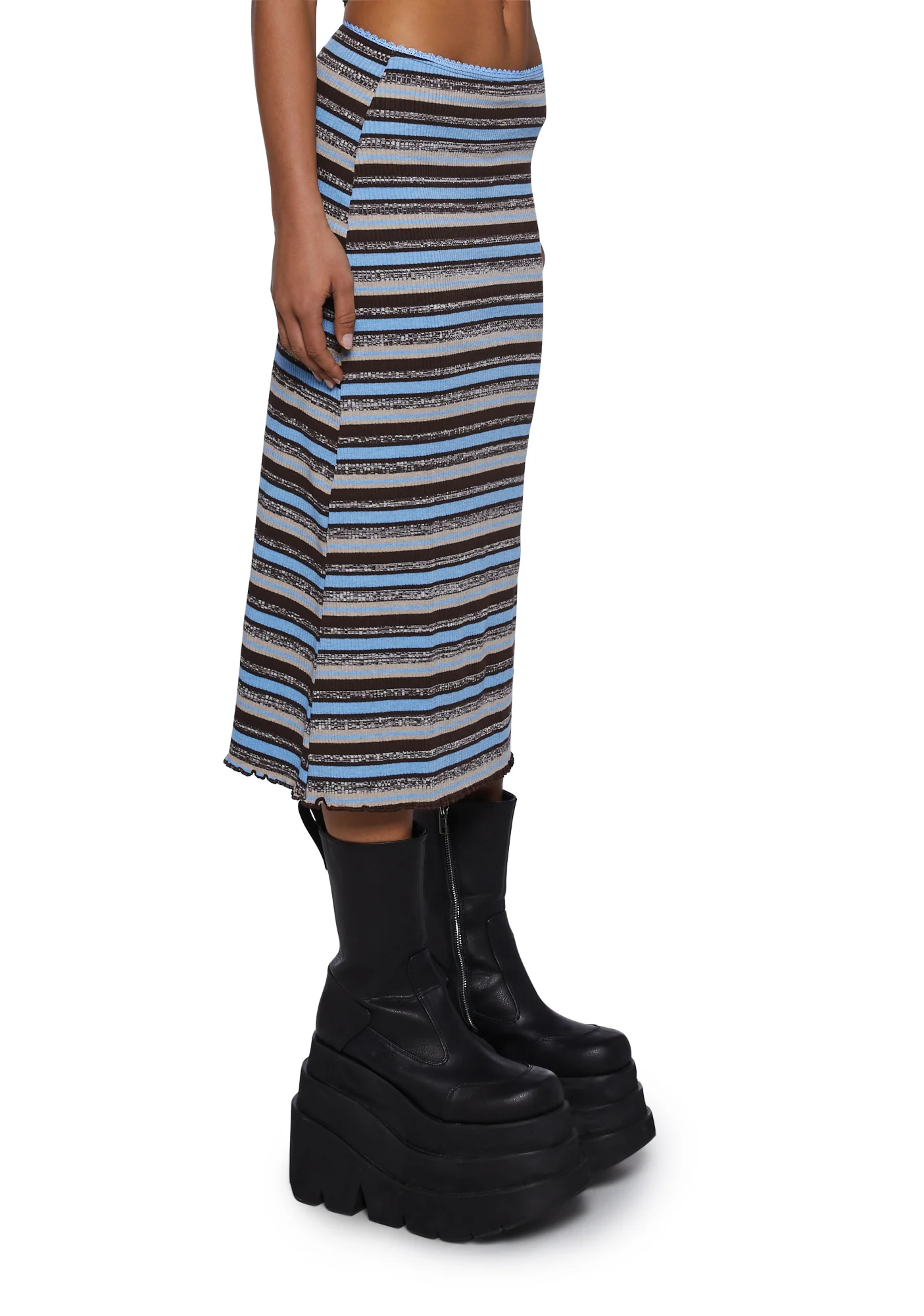 Striped Maxi Skirt - Image 3