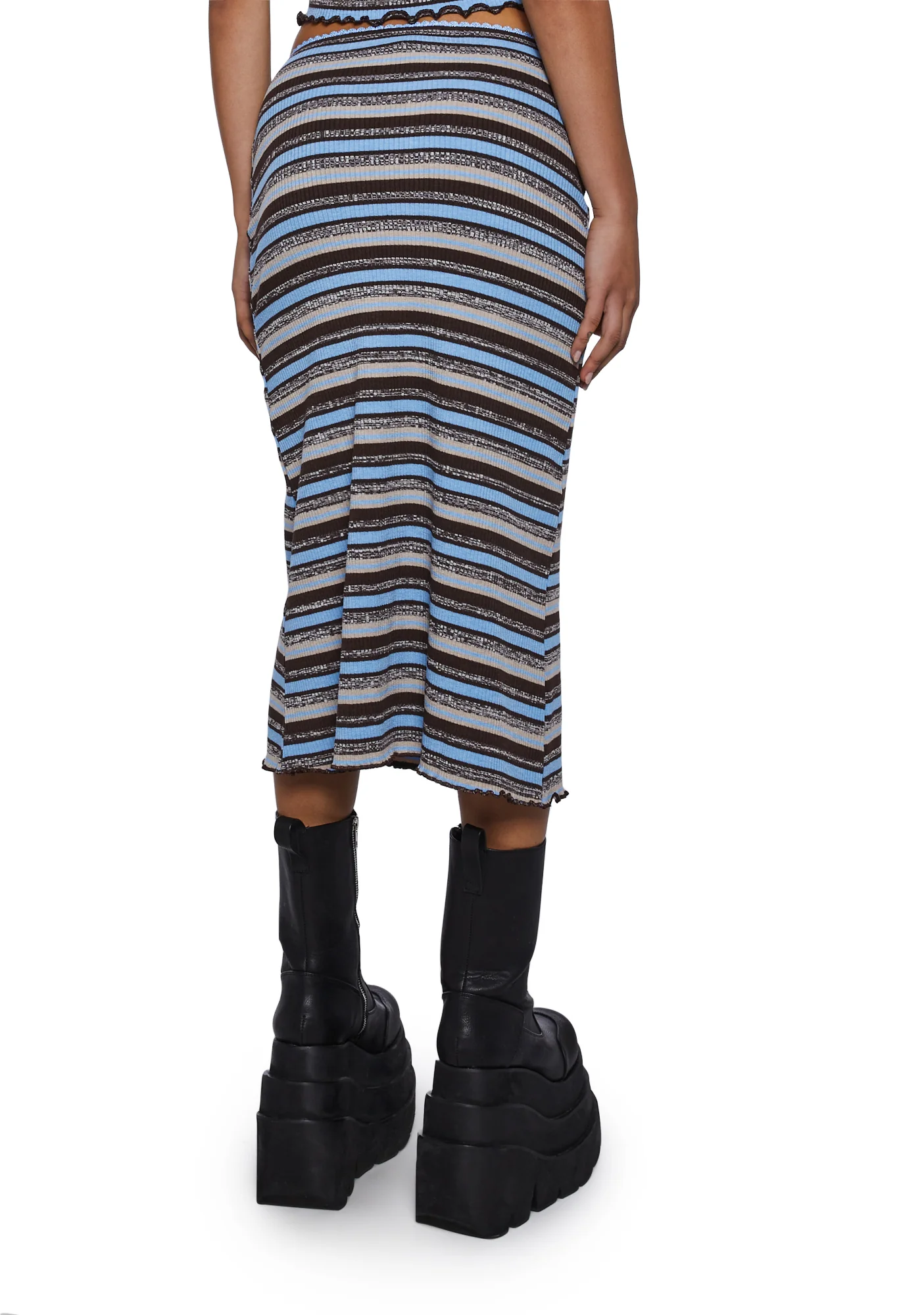 Striped Maxi Skirt - Image 4