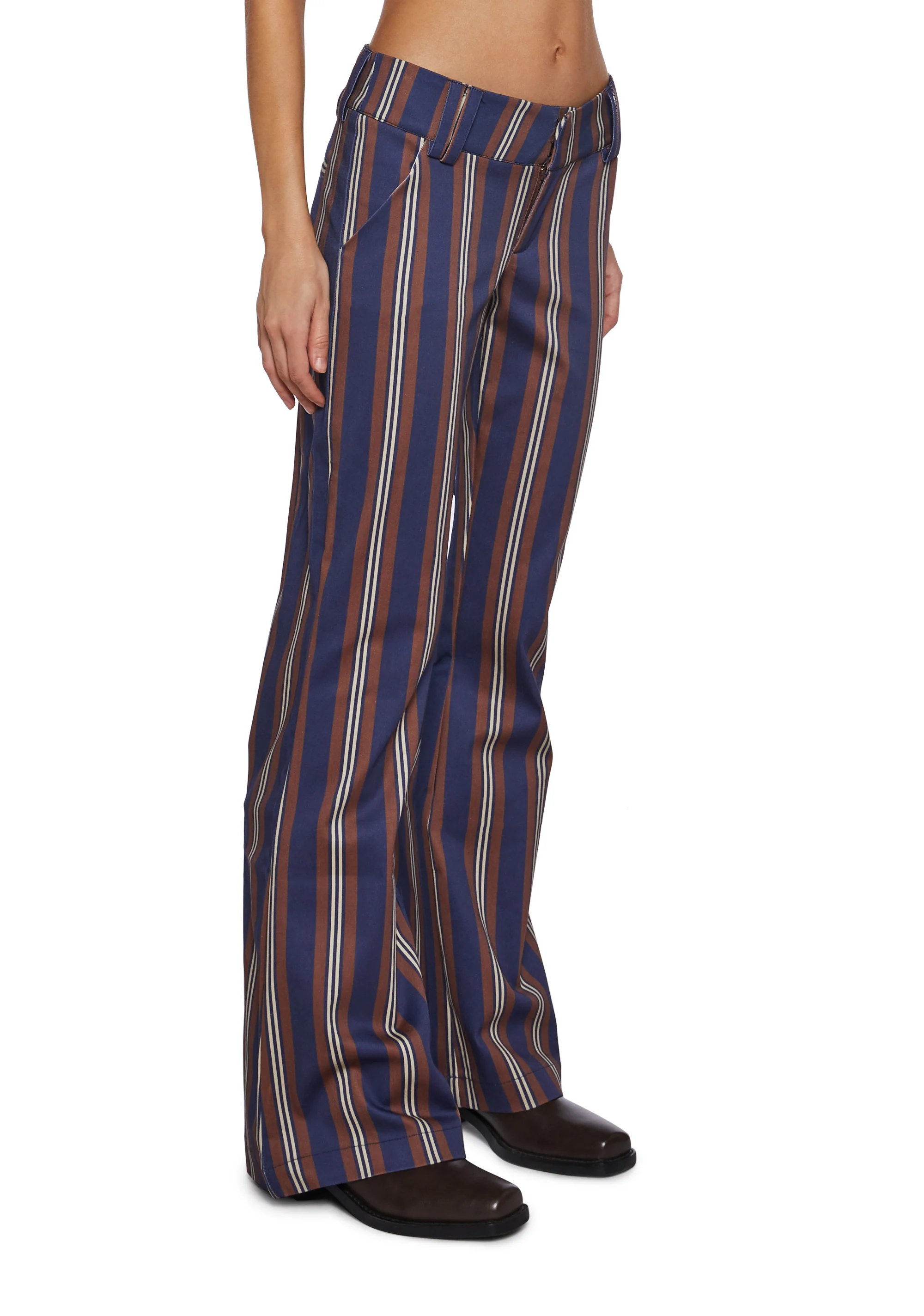 Soho Chic Striped Trousers - Image 3