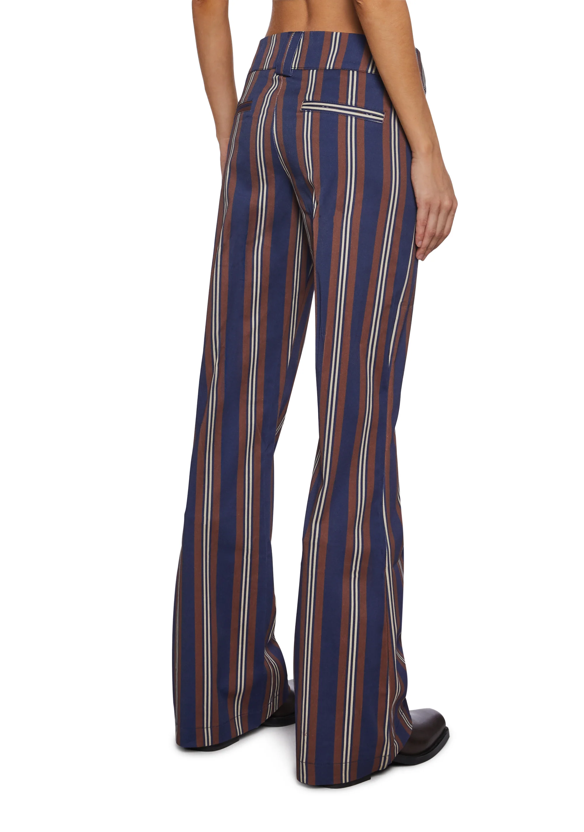 Soho Chic Striped Trousers - Image 4