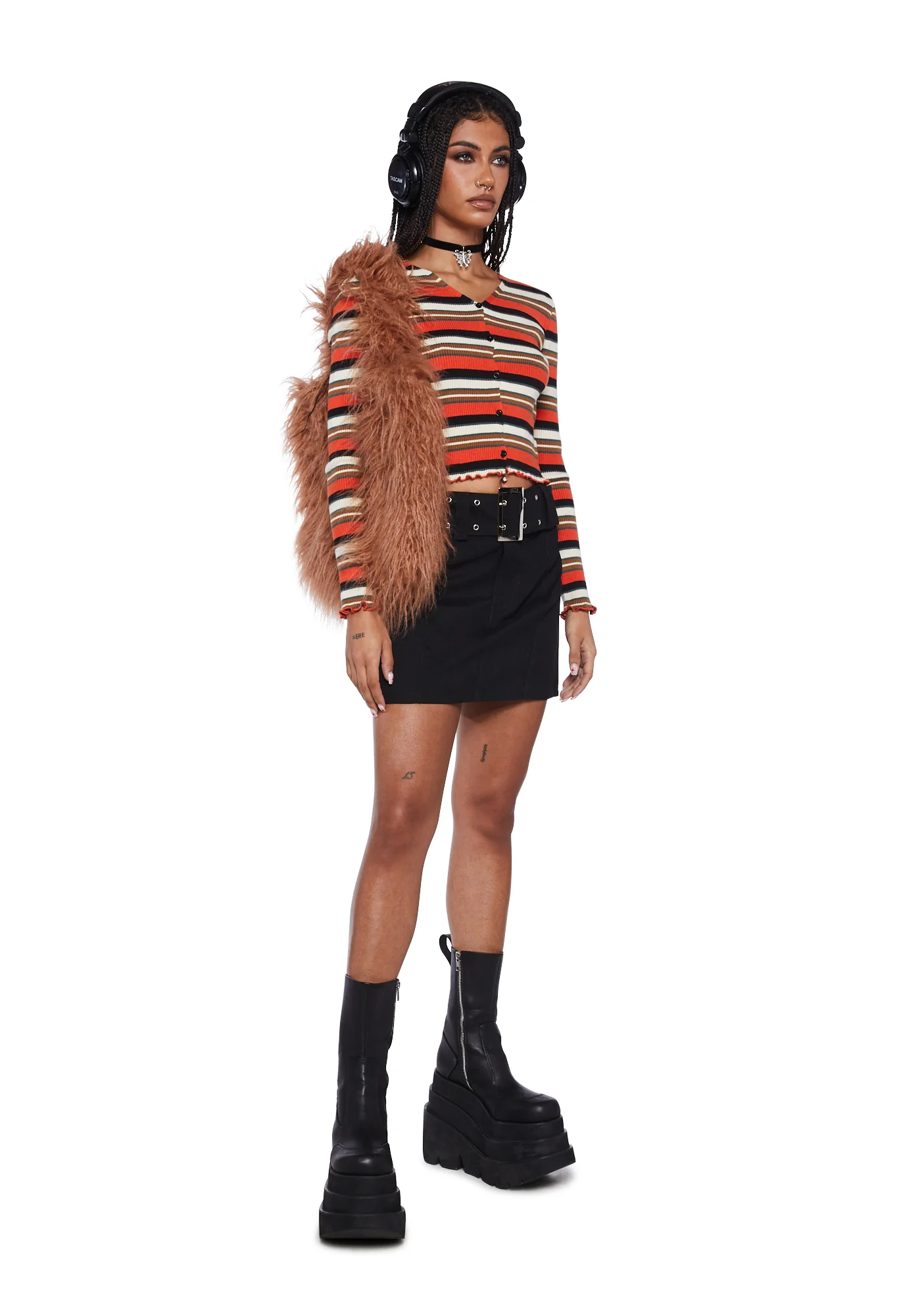 Striped 90s Cardigan - Image 2