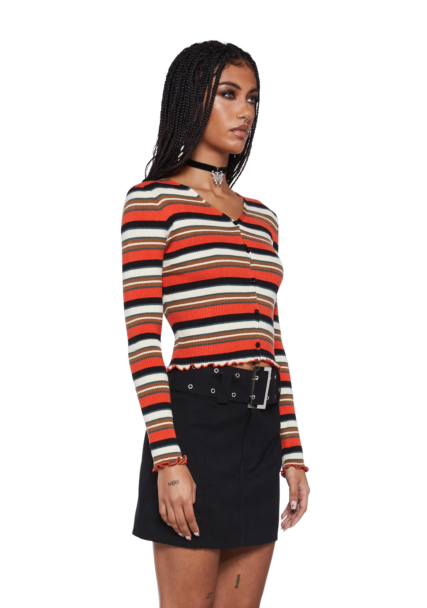 Striped 90s Cardigan - Image 3