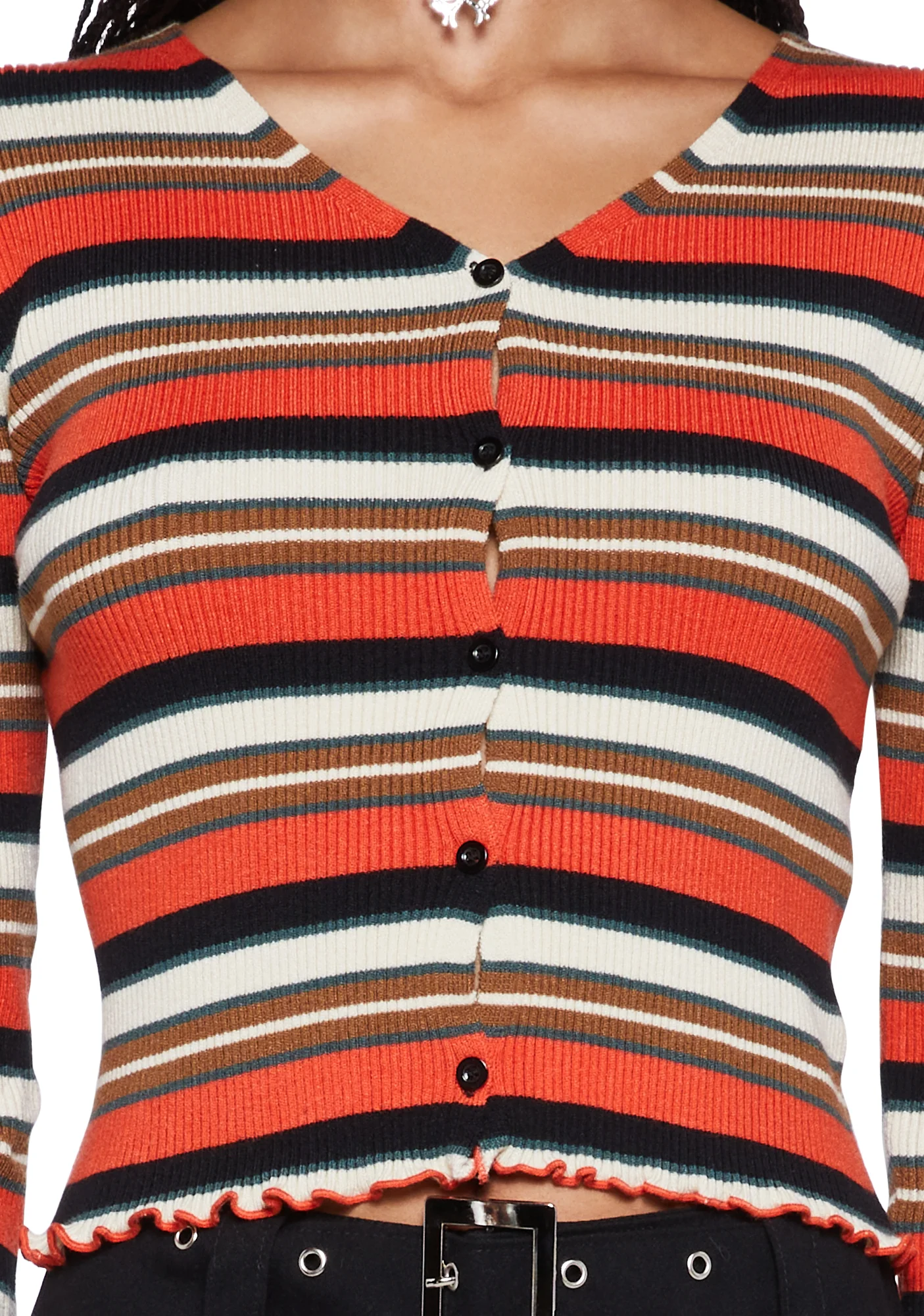 Striped 90s Cardigan - Image 5