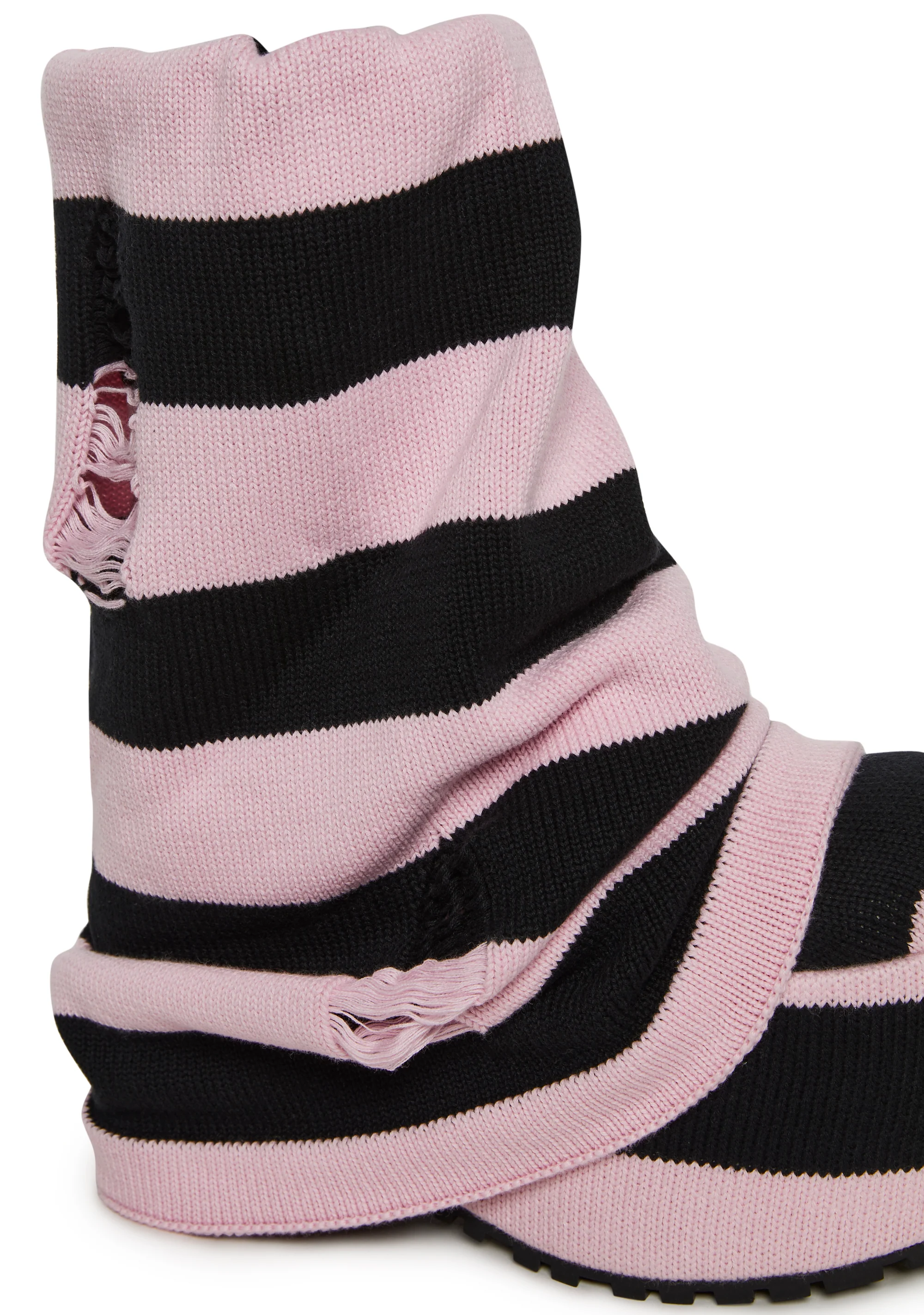 Snuggle Lifestyle Platform Boots - Striped - Image 2