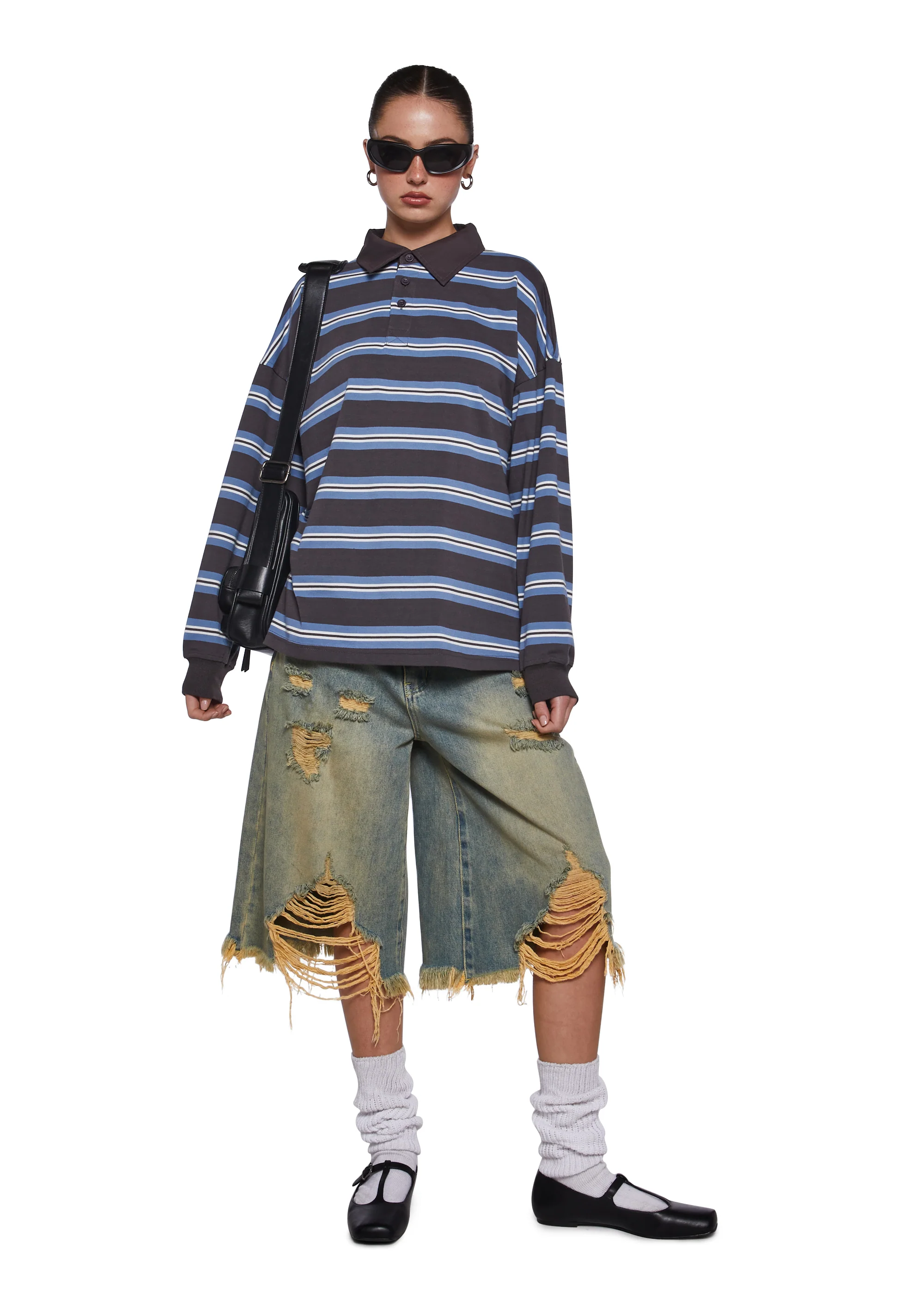Status Update Oversized Rugby Top - Image 2