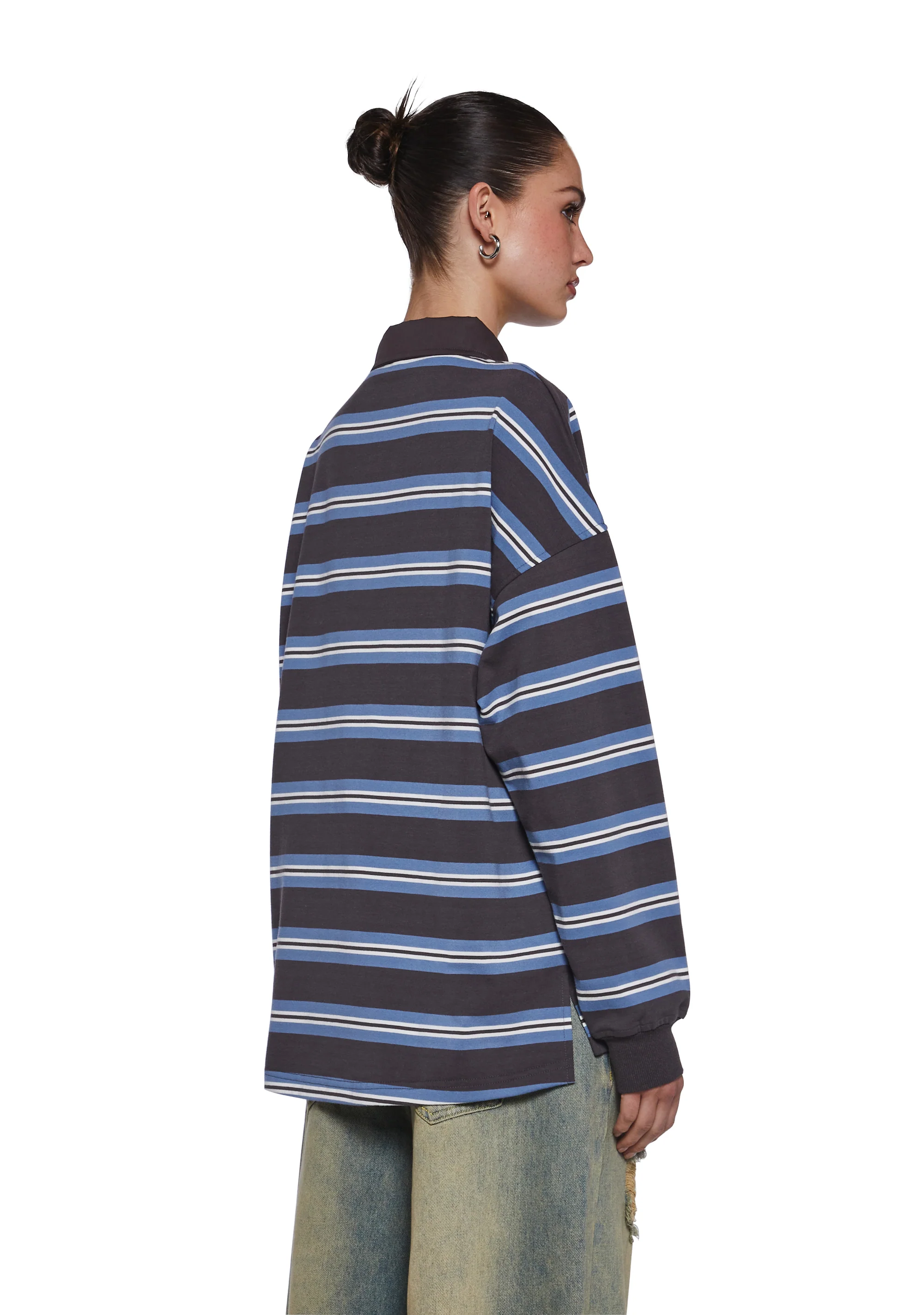 Status Update Oversized Rugby Top - Image 4