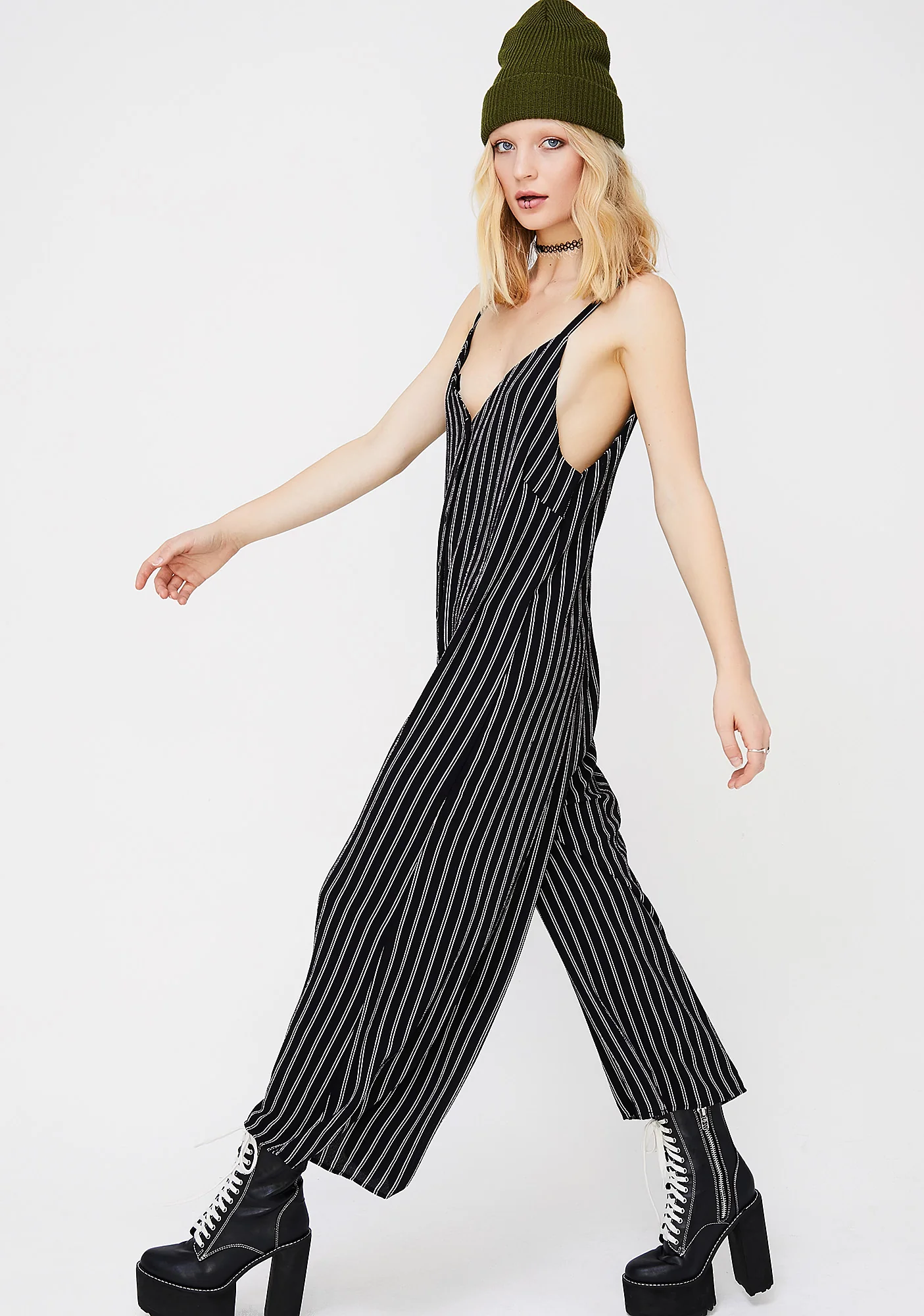 Striped Stunna Jumpsuit - Image 2