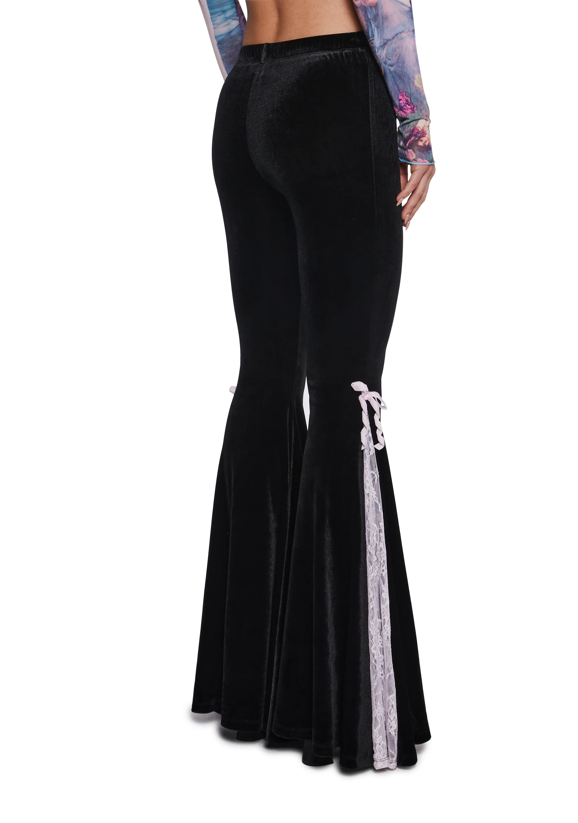 Stroke Of Midnight Velvet Flares - Image 3