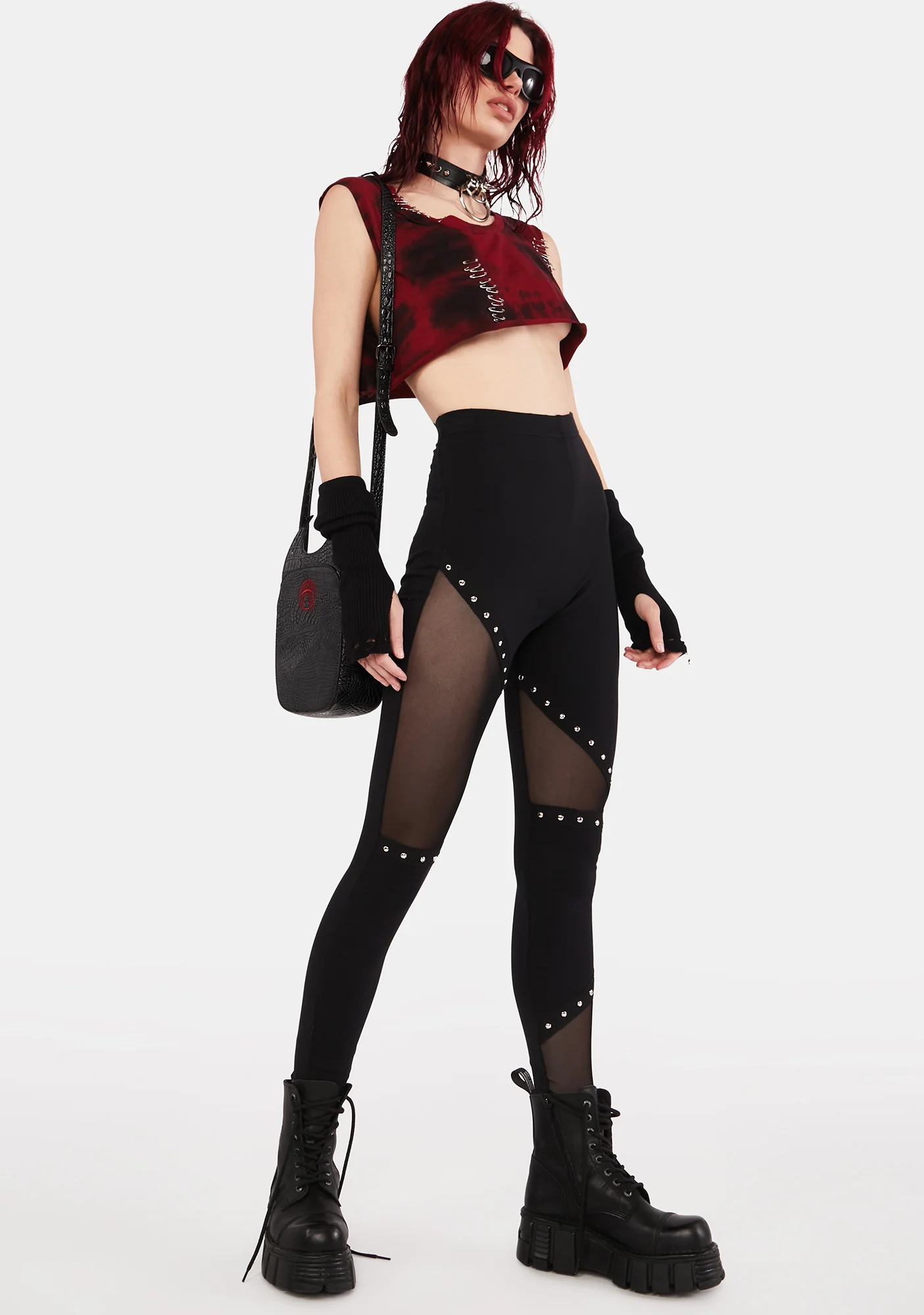 Studded Black Leggings - Image 3