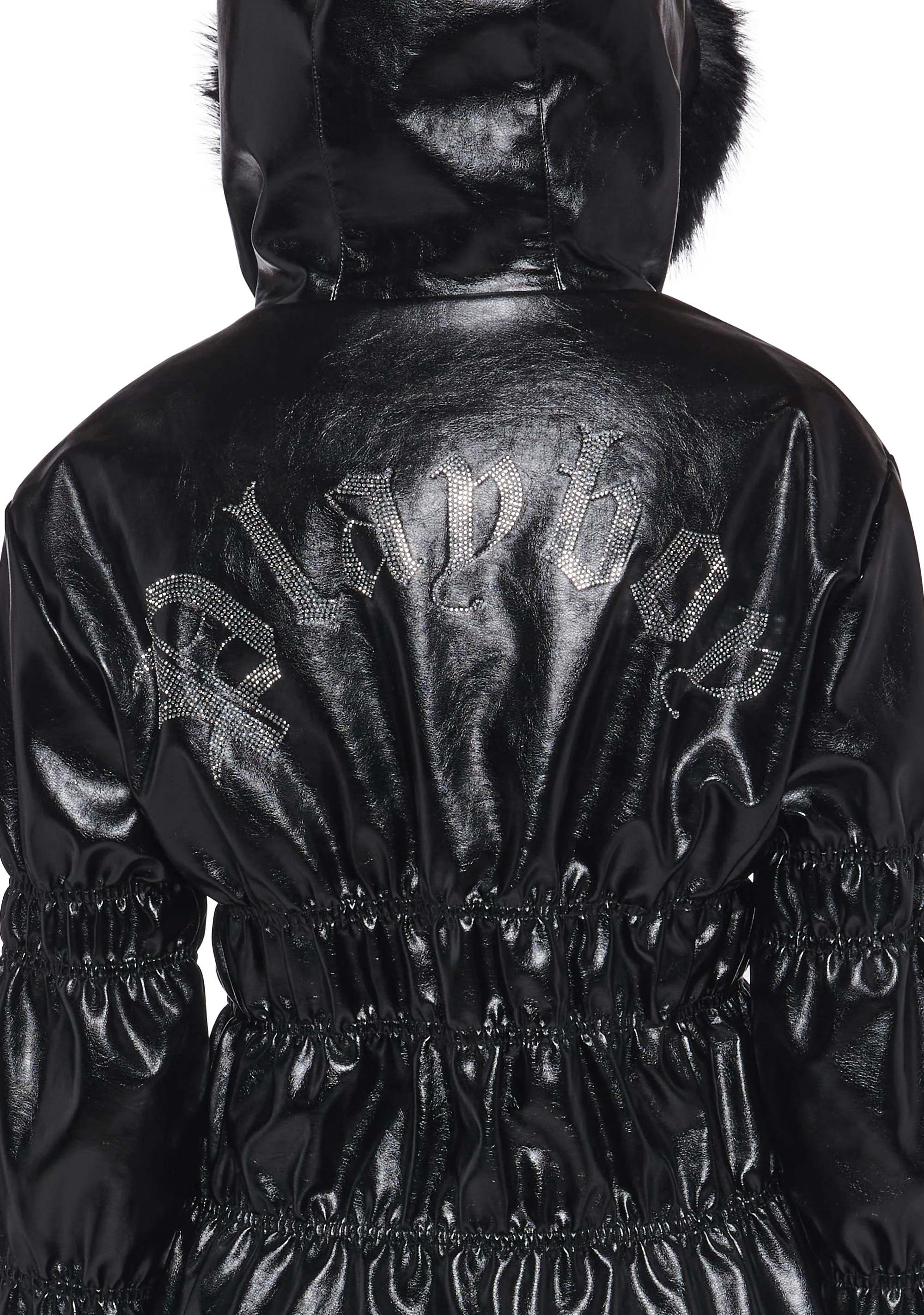 Puffer Jacket With Faux Fur Trim - Image 10