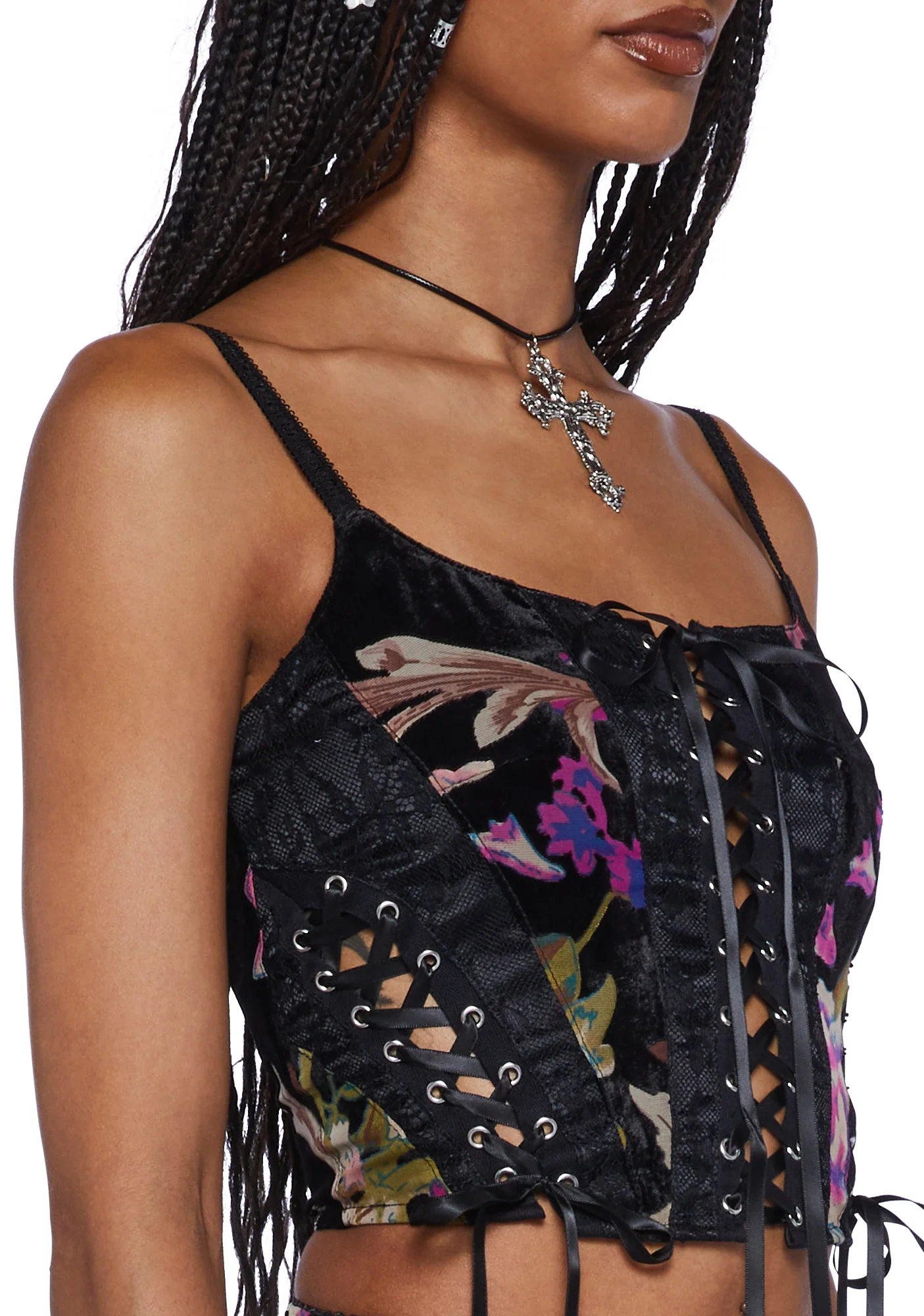 Stumbled On Sublime Corset Top - Black - Image 2