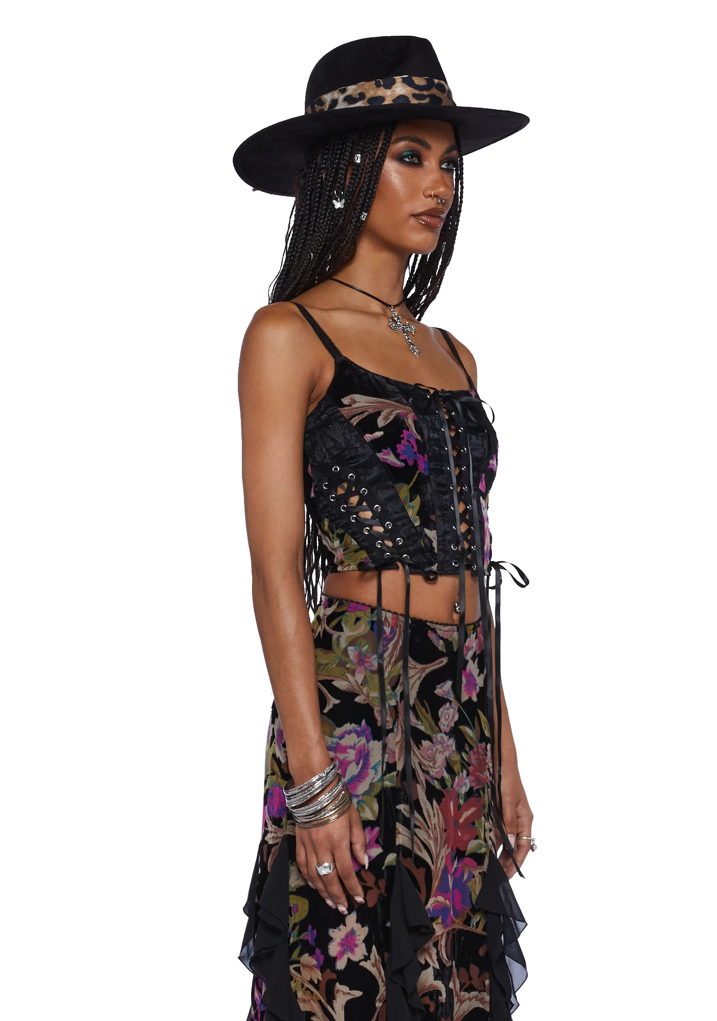 Stumbled On Sublime Corset Top - Black - Image 3