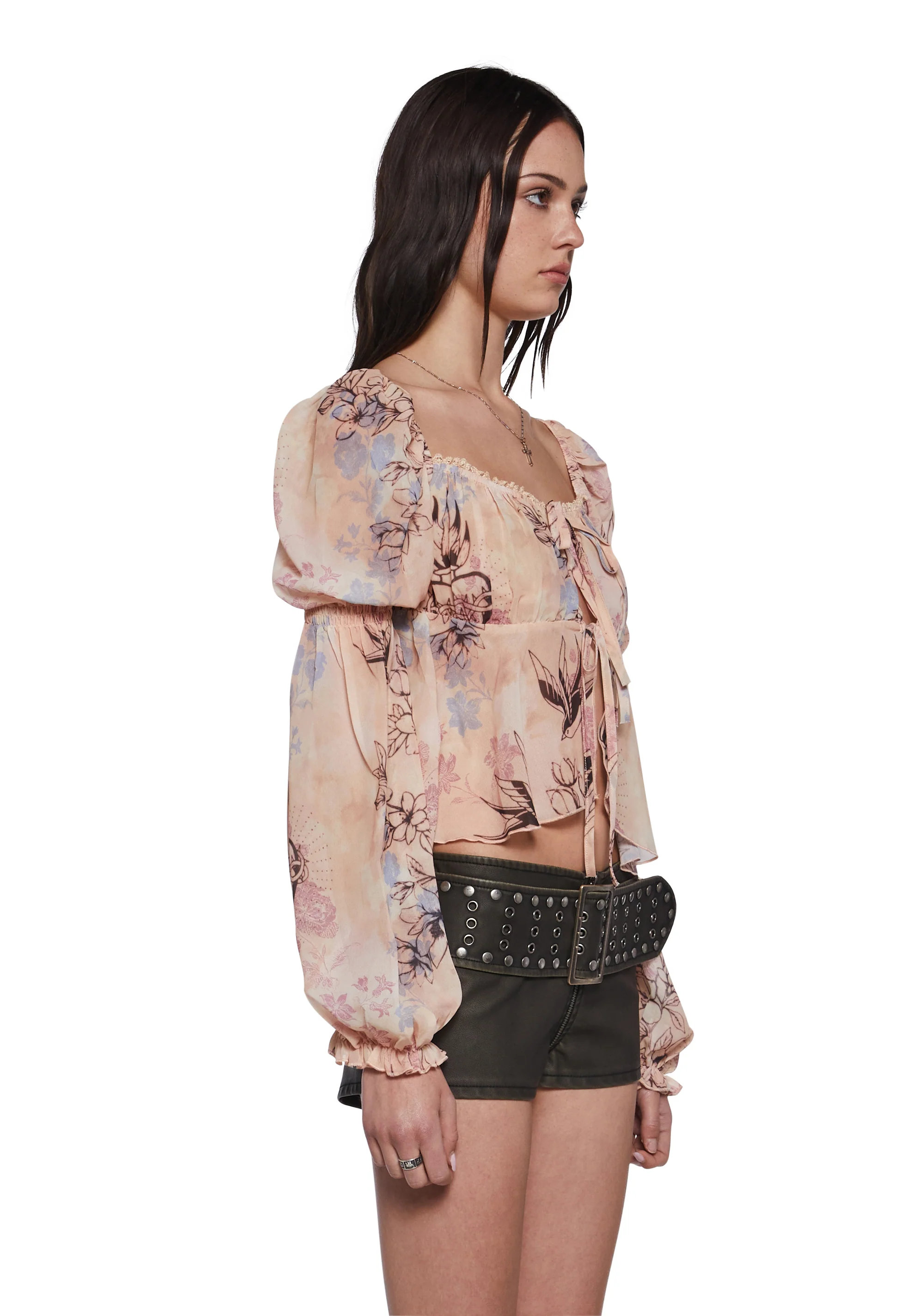 Beside Me Chiffon Blouse - Image 3