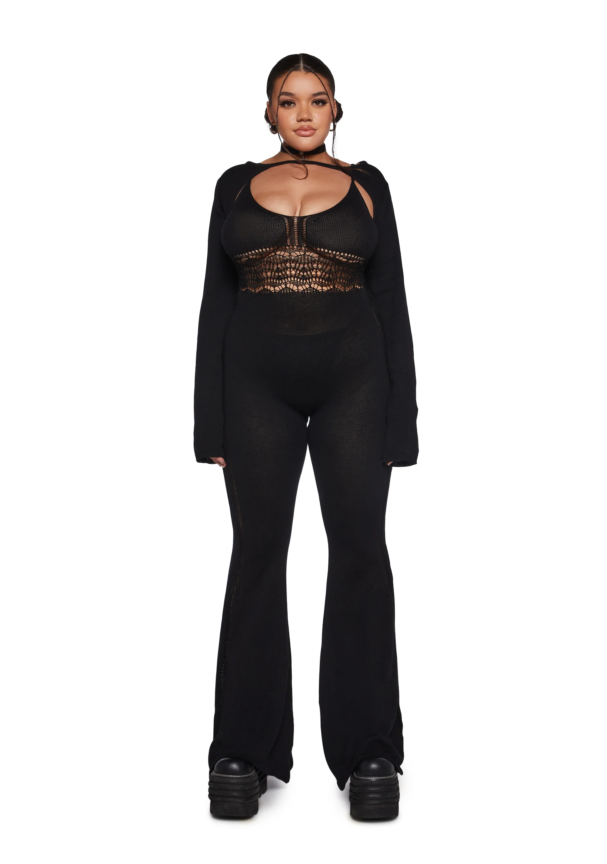 Sudden Silence Jumpsuit And Shrug Set - Image 2