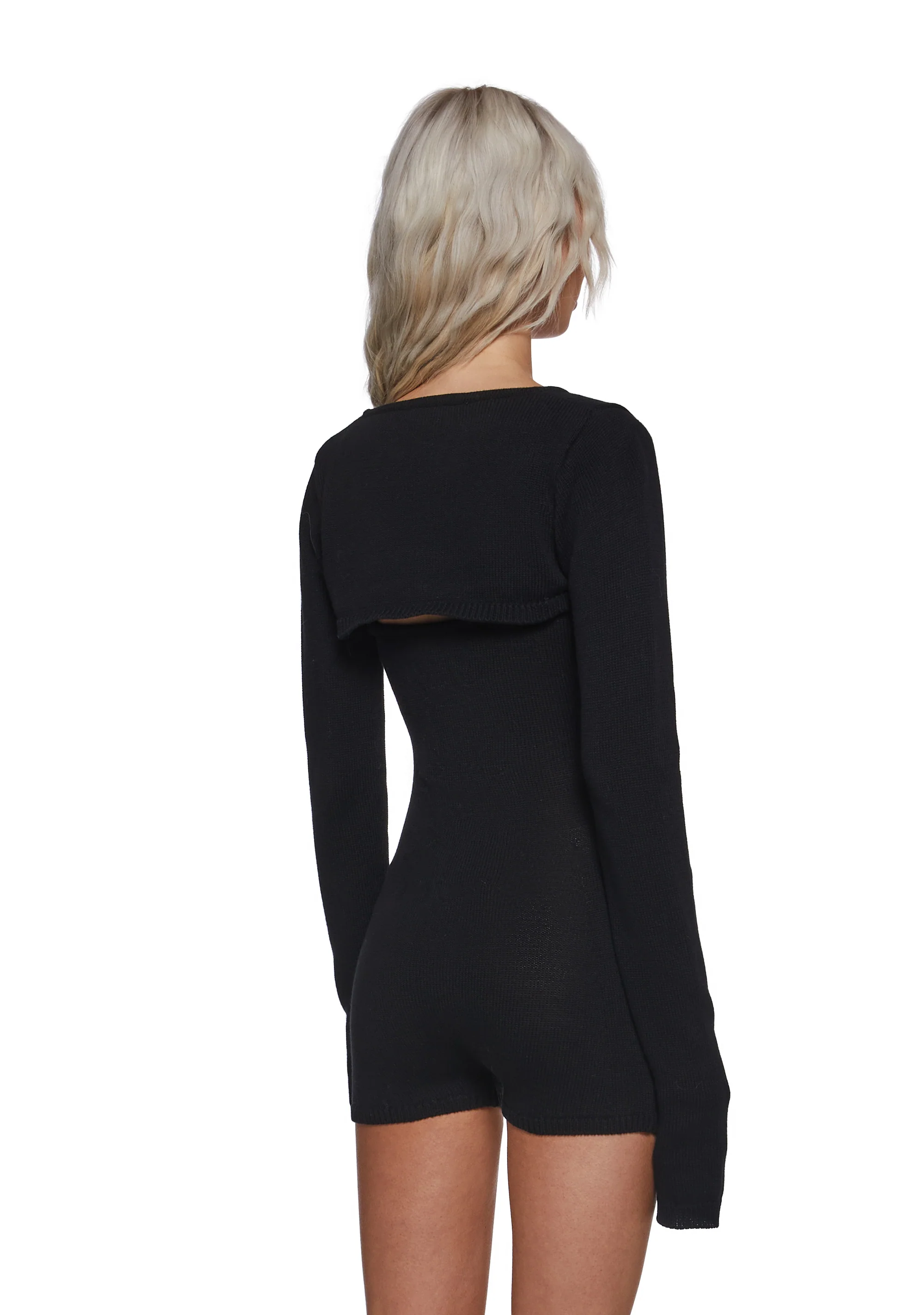 Sudden Silence Romper And Shrug Set - Image 4