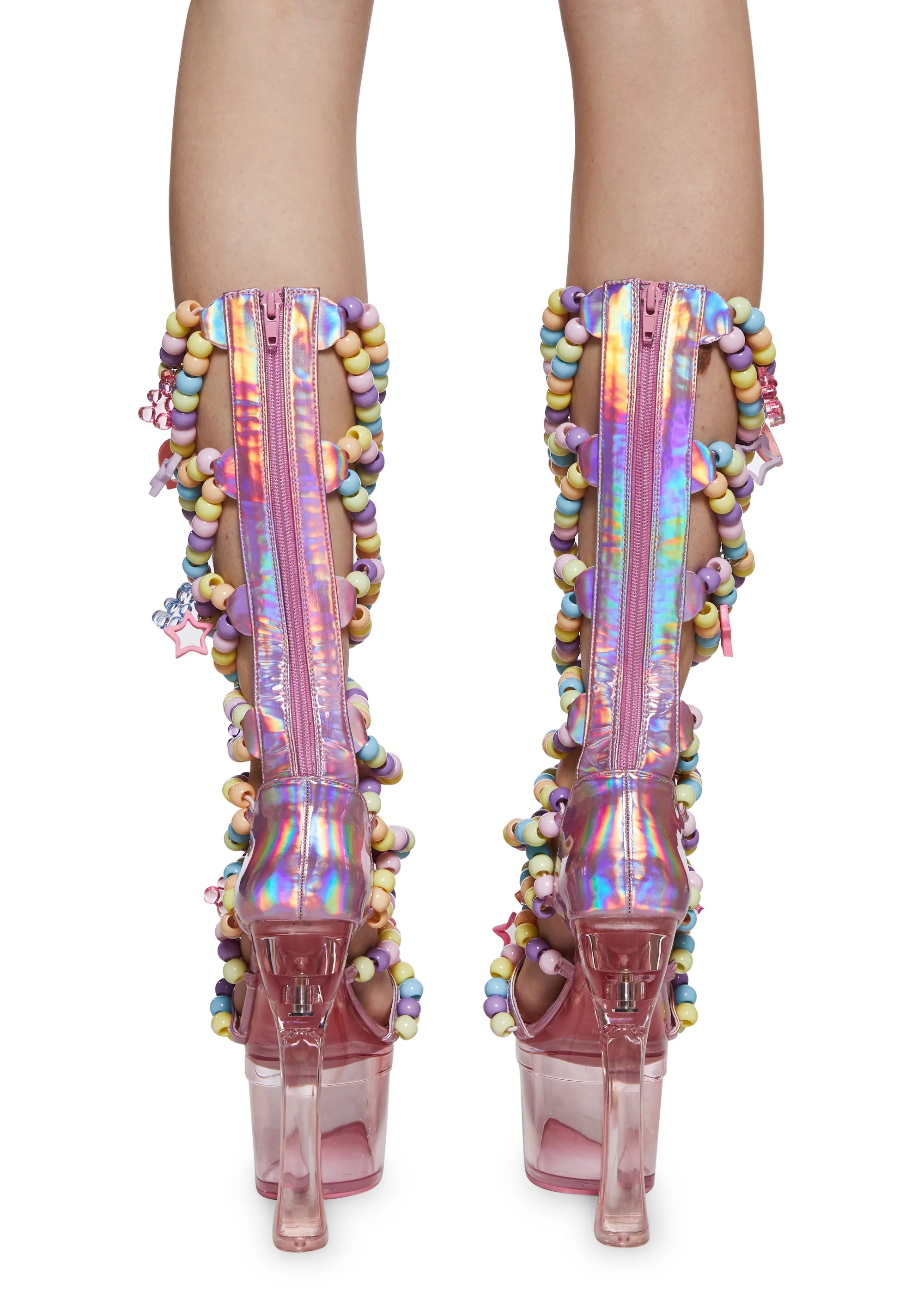 Sugar Addict Platform Heels - Pink - Image 4