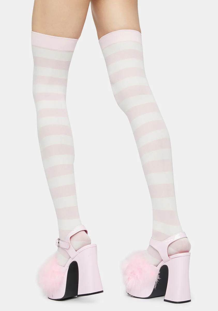 Sugar Make U Pay Striped Thigh Highs - Image 3