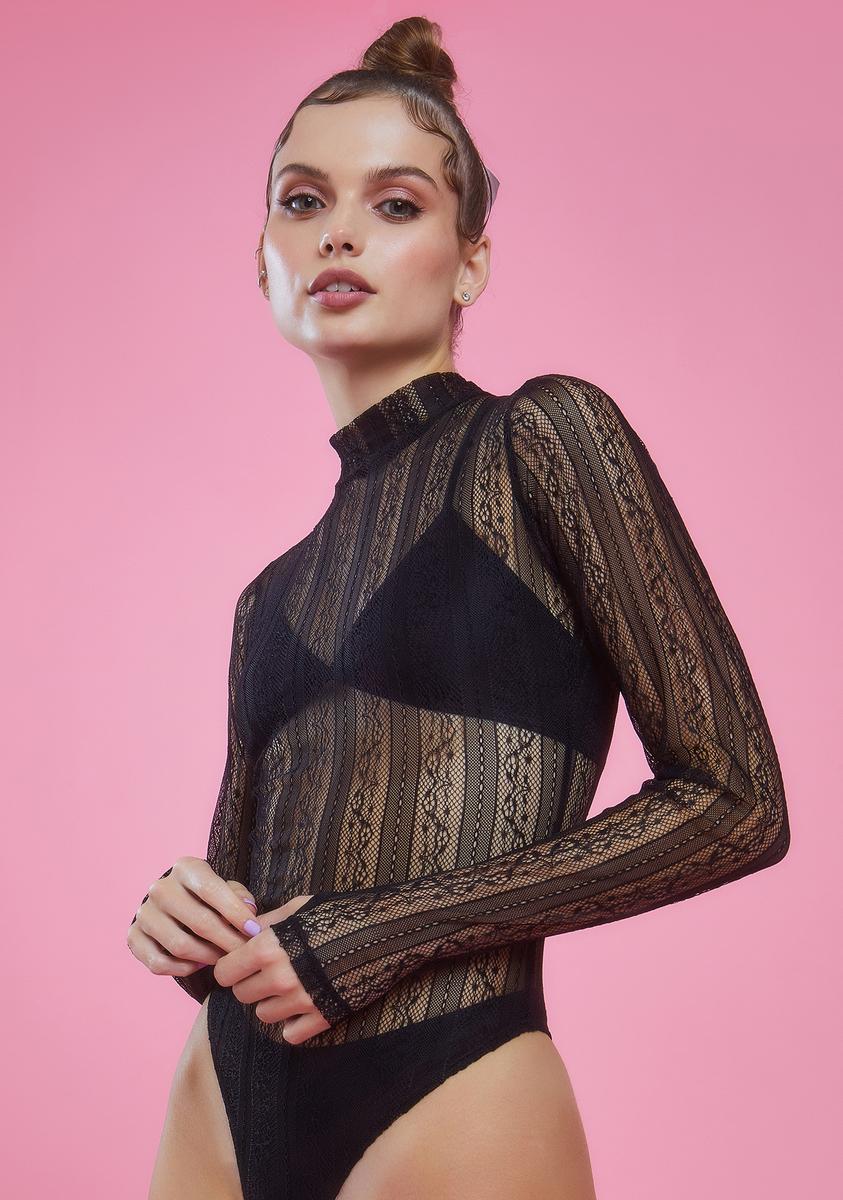 Sultry Twist Lace Bodysuit - Image 2