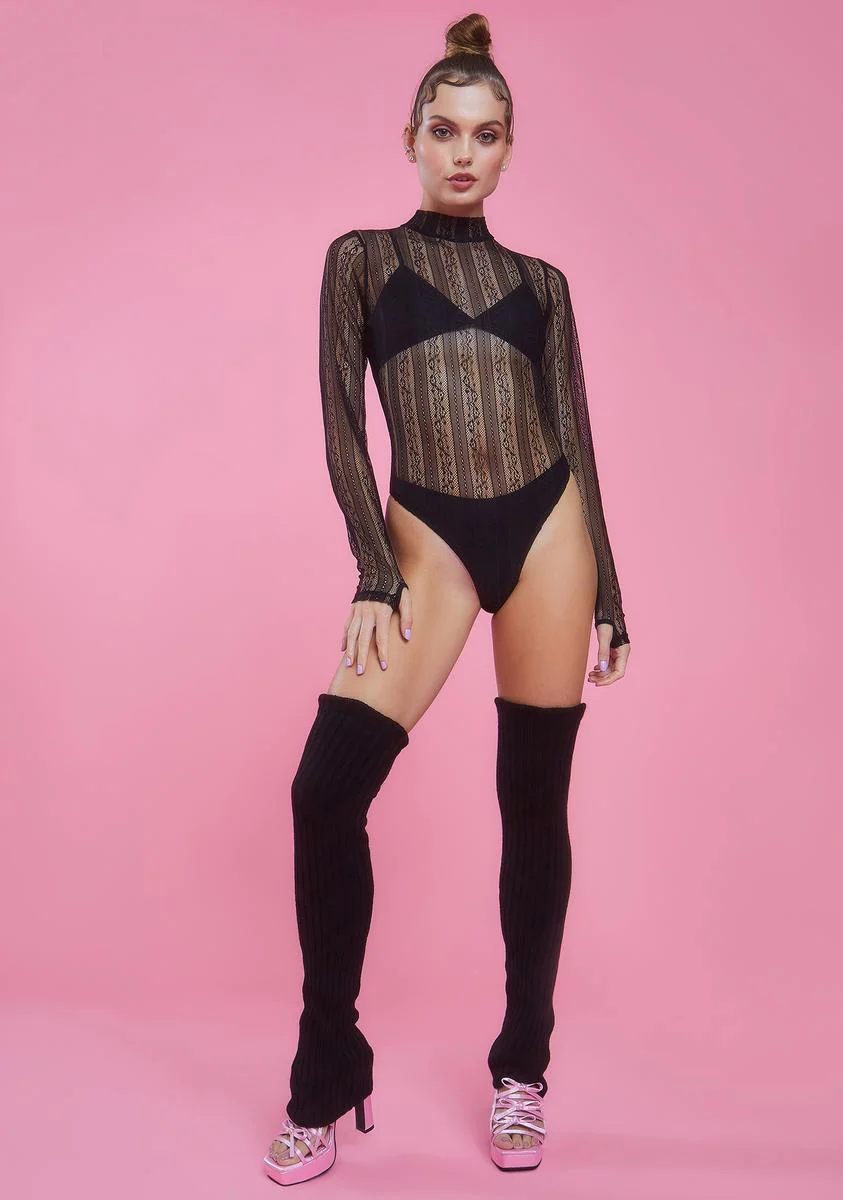 Sultry Twist Lace Bodysuit - Image 3