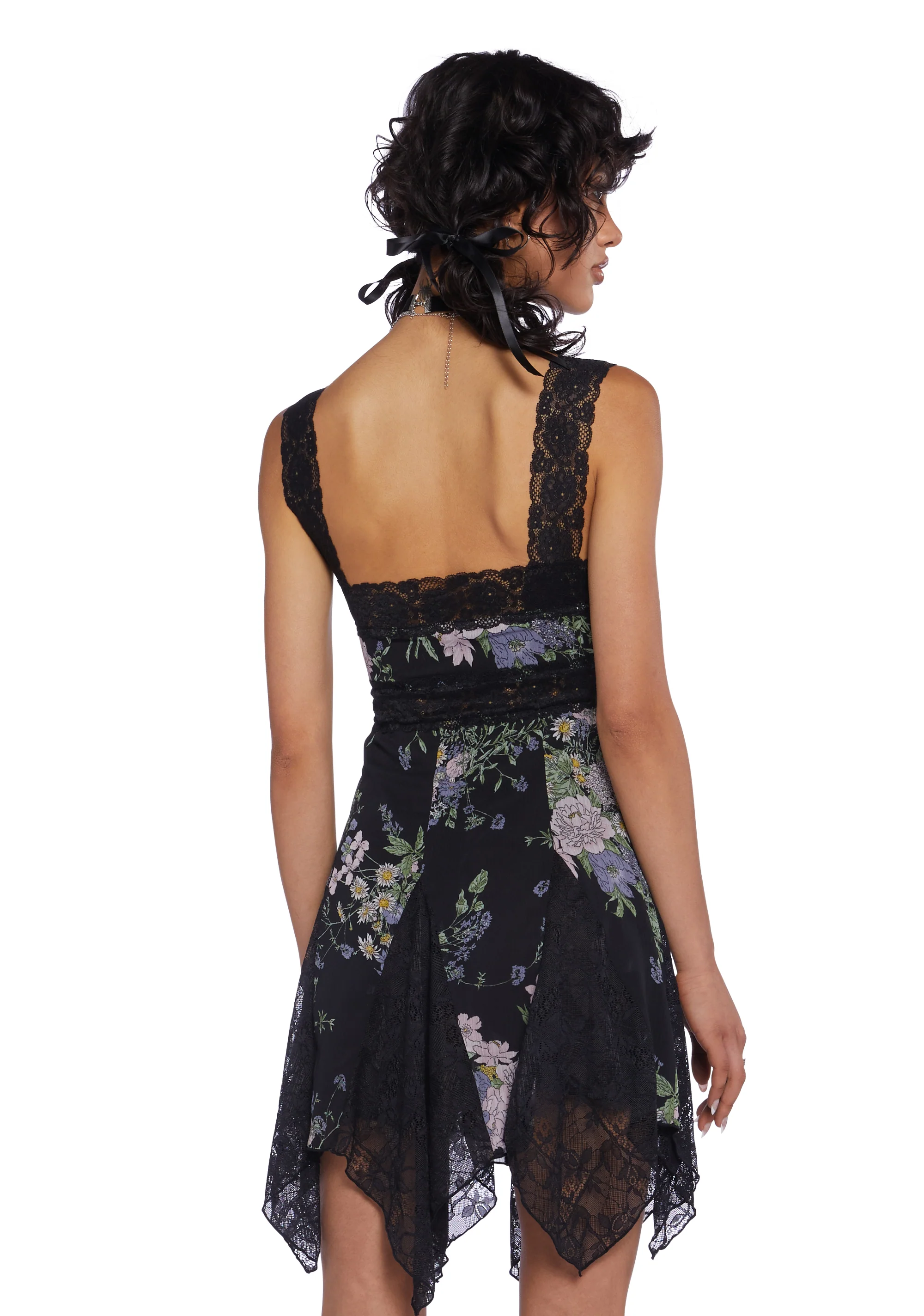 Sun Serenade Slip Dress - Black - Image 4