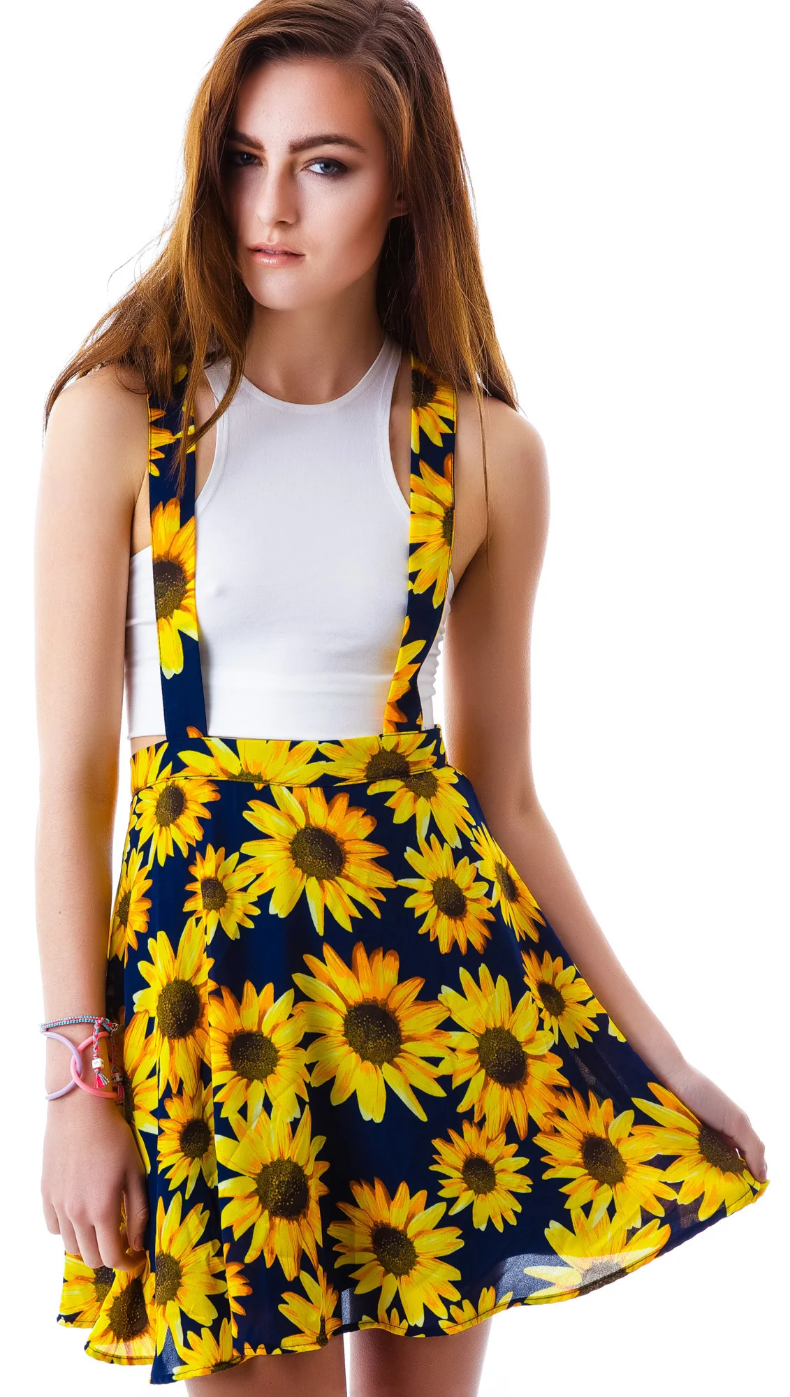 Sunflower Garden Suspender Skirt - Image 5