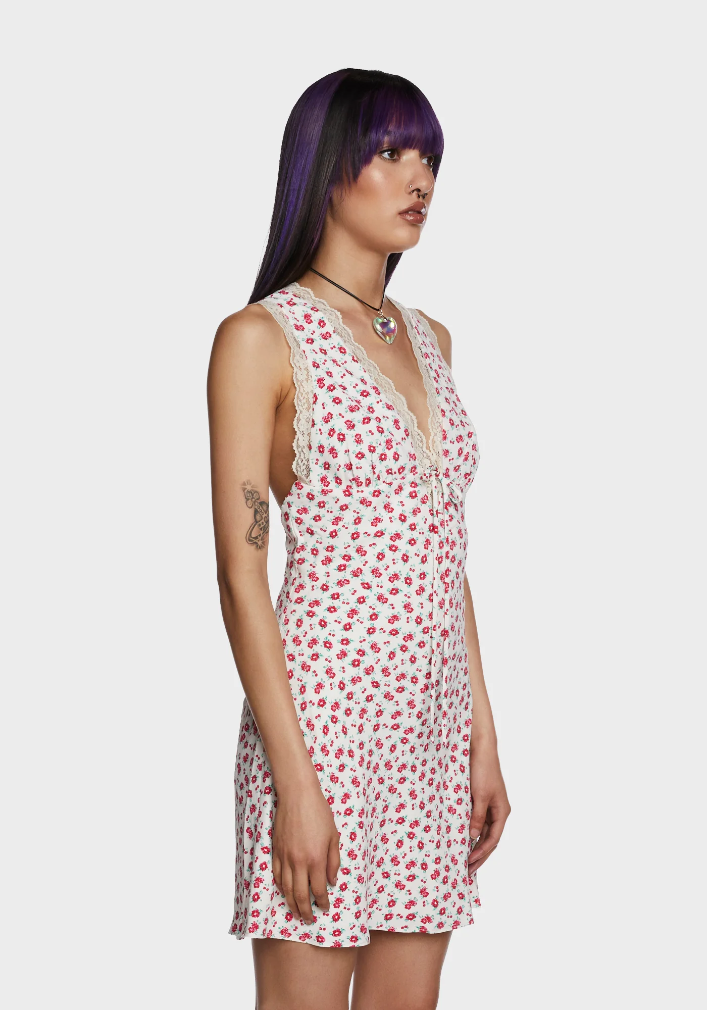 Sunlit Moments Mini Dress - White - Image 3