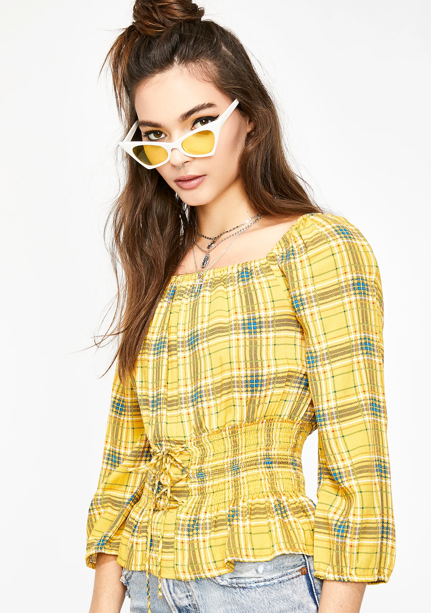 Sunny Lovey Dovey Ruched Top - Image 2