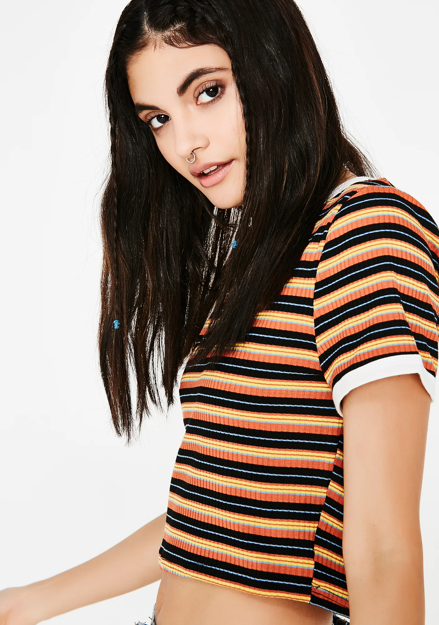 Sunny Side Striped Tee - Image 3