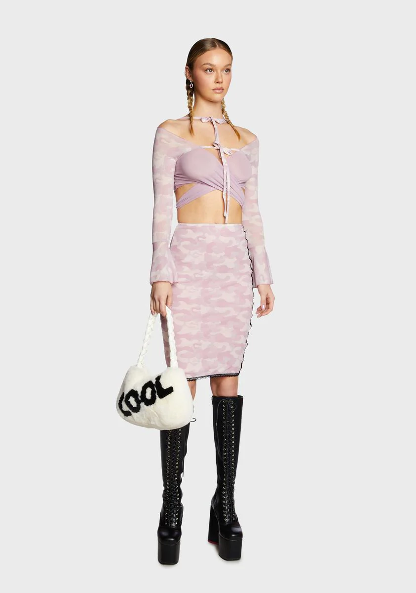Sunset Camo Wrap Cardigan - Image 5
