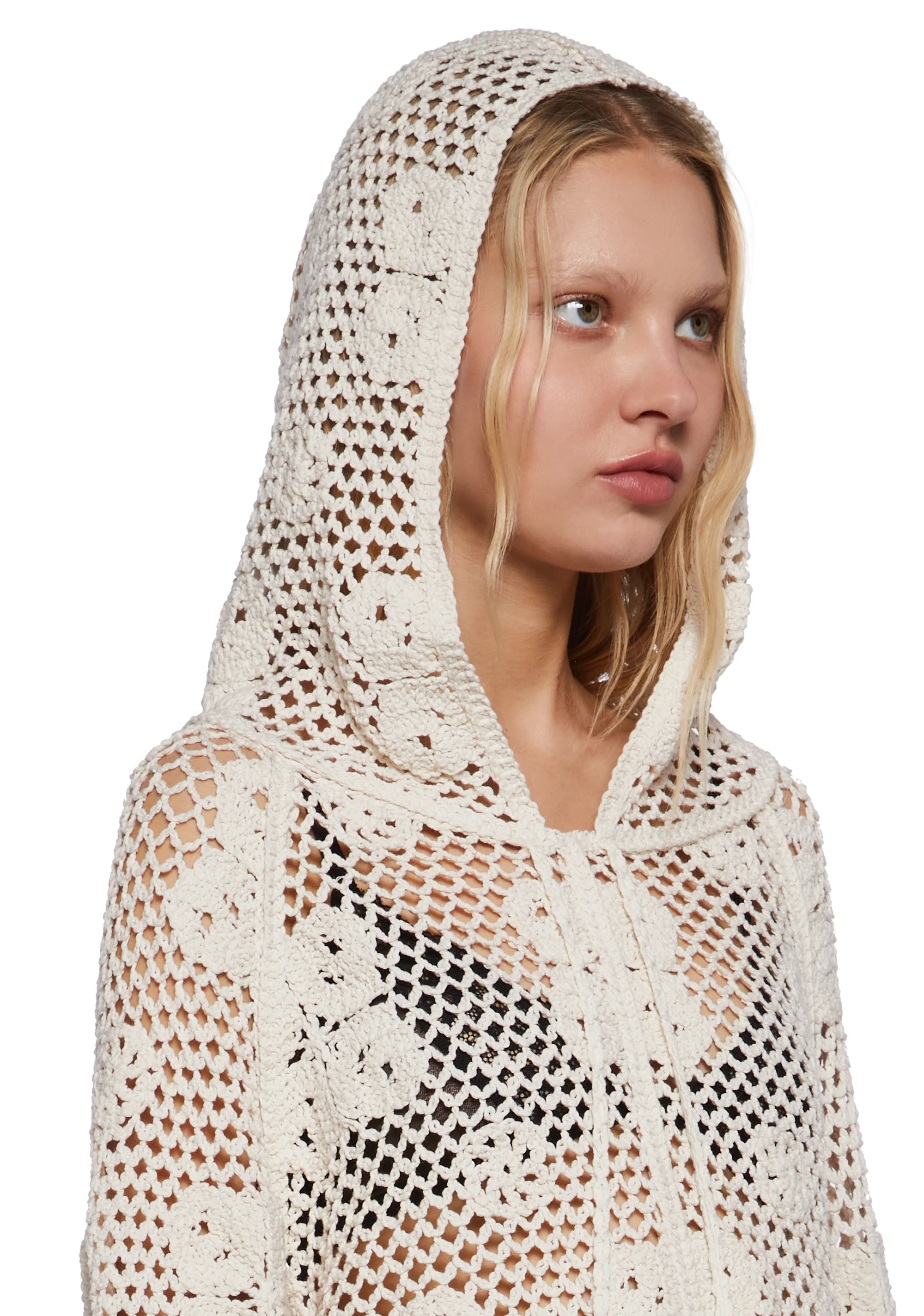 Sunset Fling Crochet Poncho - Image 5