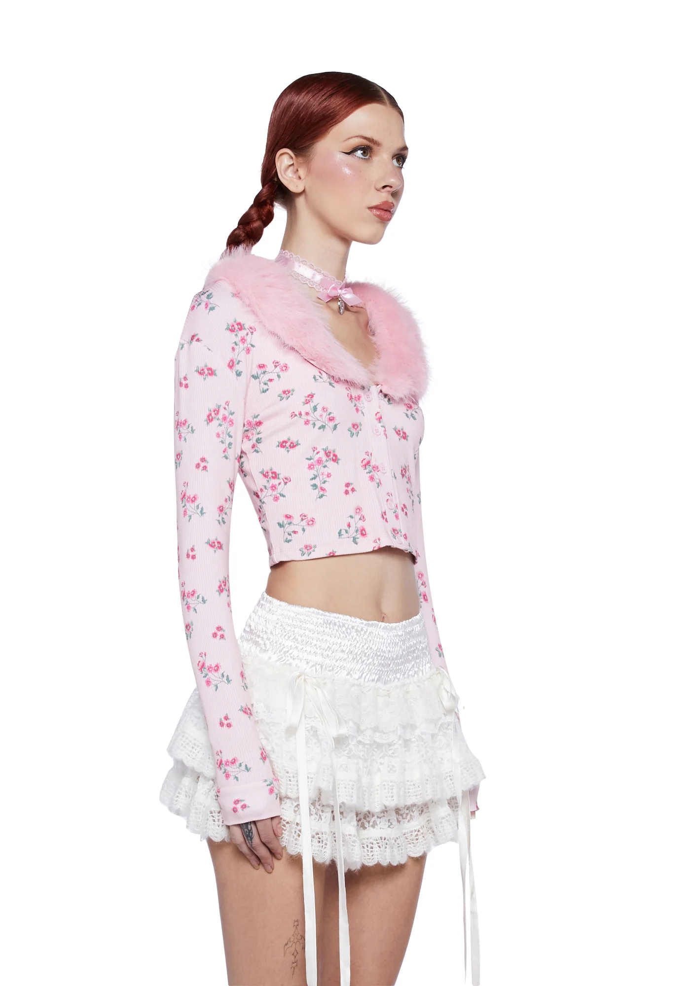 Sunset Kisses Cropped Cardigan - Image 3