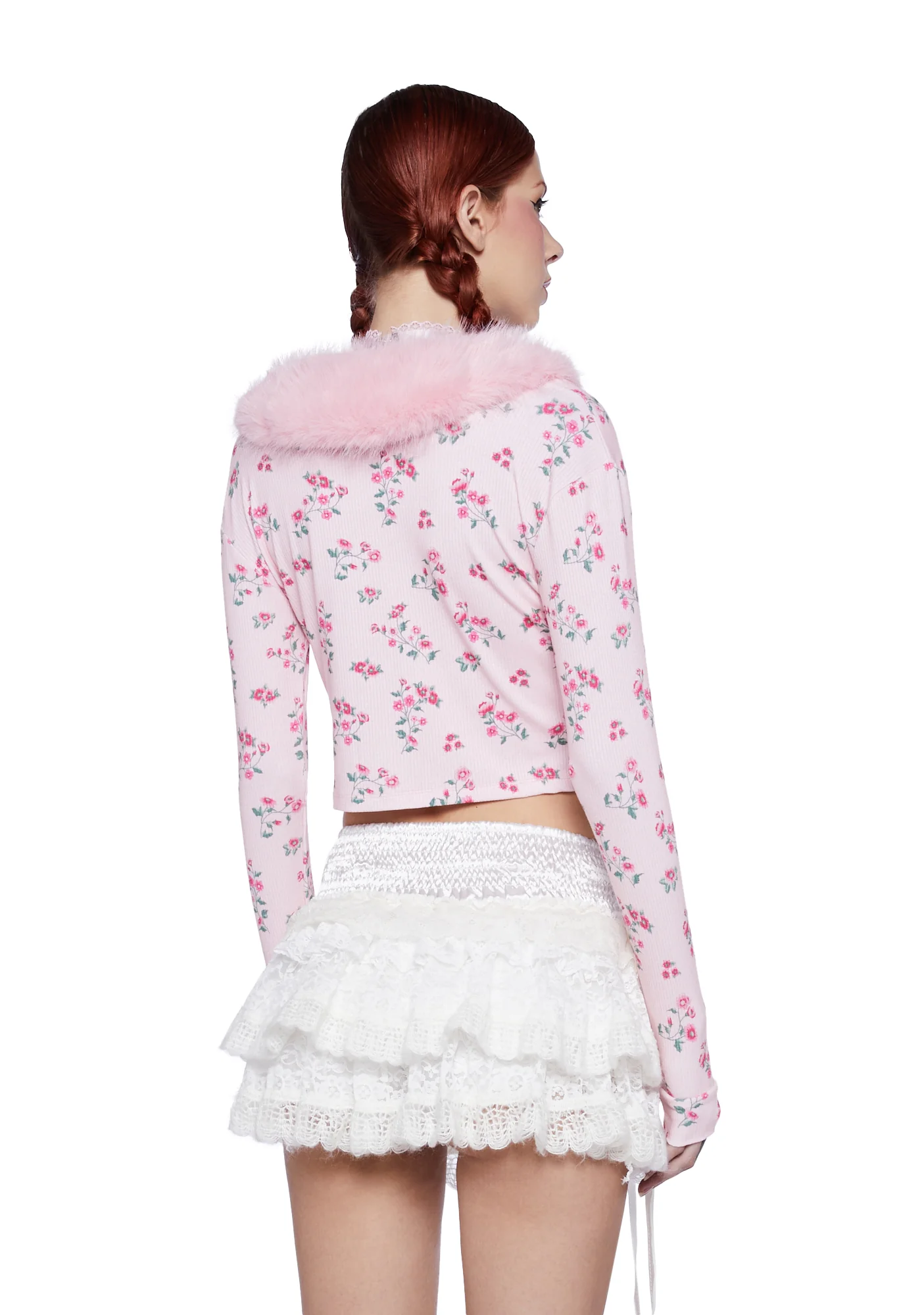 Sunset Kisses Cropped Cardigan - Image 4