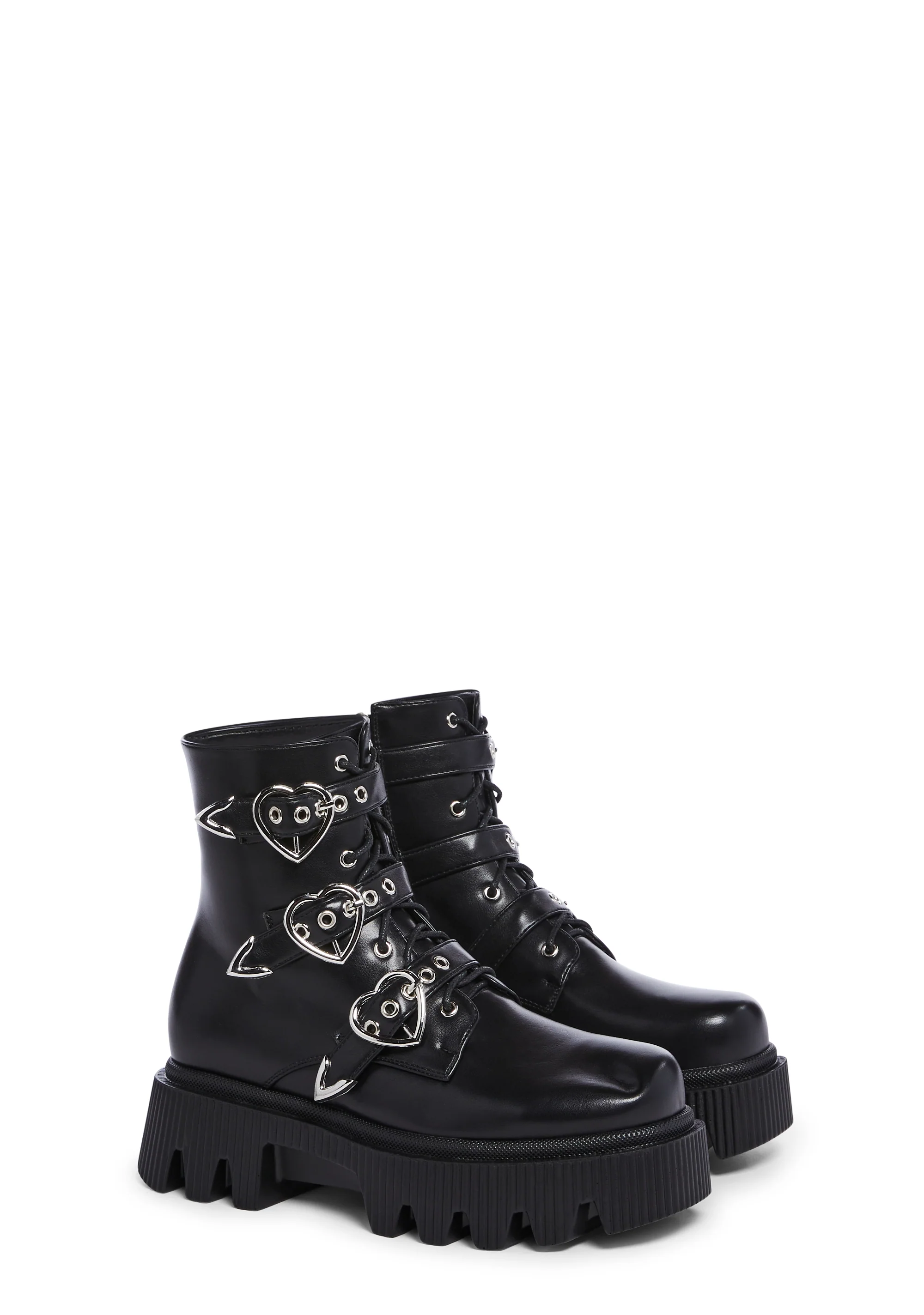 Suppressed Emotions Combat Boots - Black - Image 3