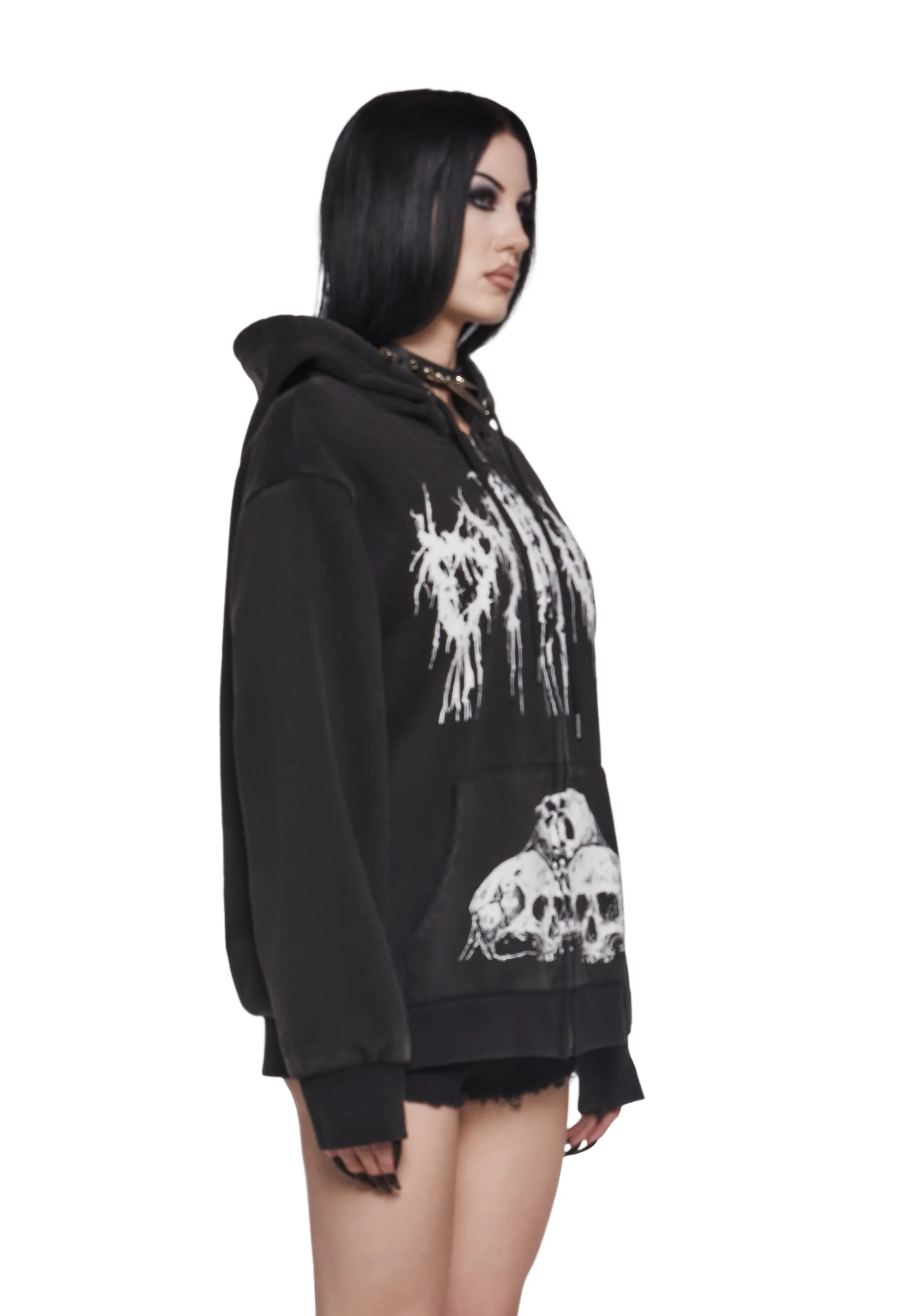 Surrender To Fate Zip-Up Hoodie - Image 3