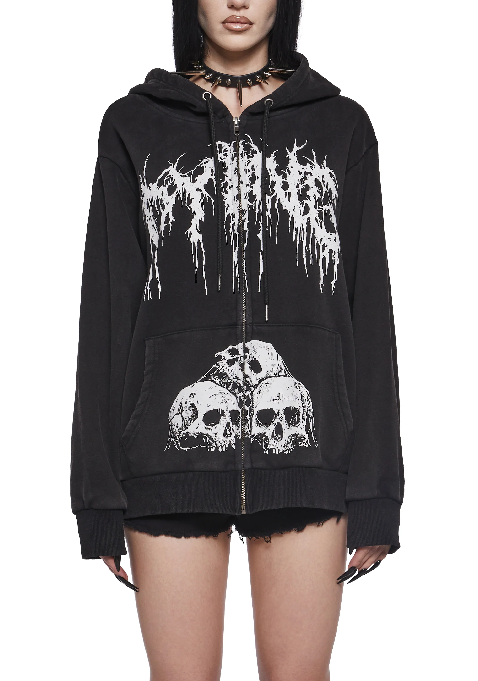 Surrender To Fate Zip-Up Hoodie - Image 5