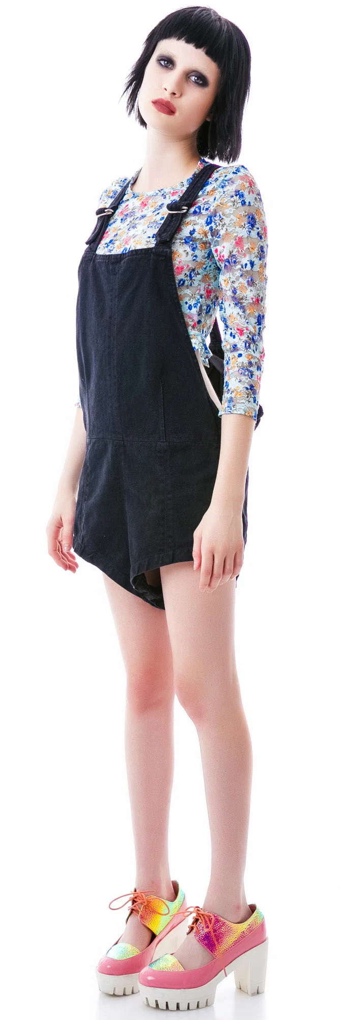Suzie Blue Overalls - Black - Image 5