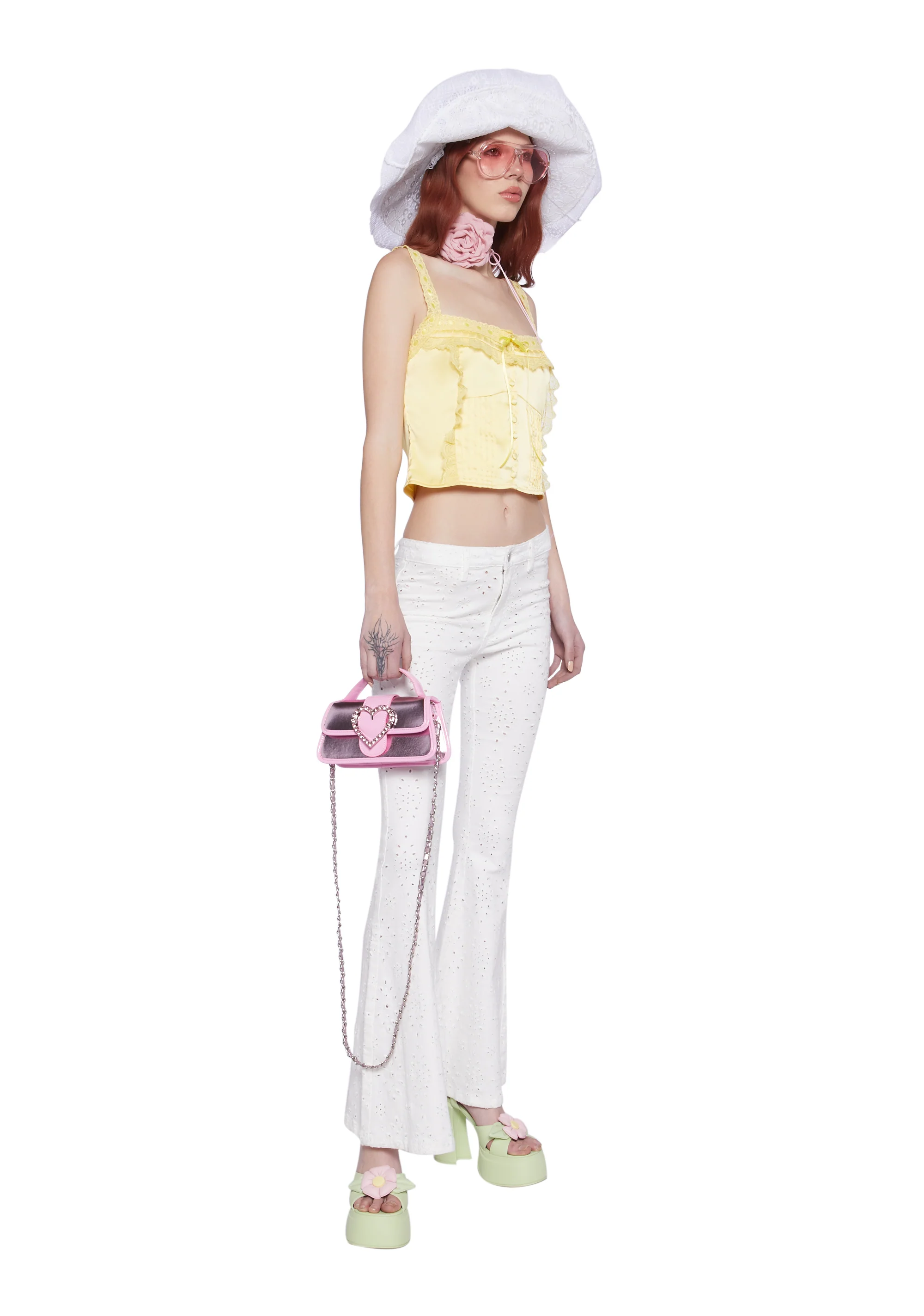 Sweet Disposition Lace Tank Top - Image 4