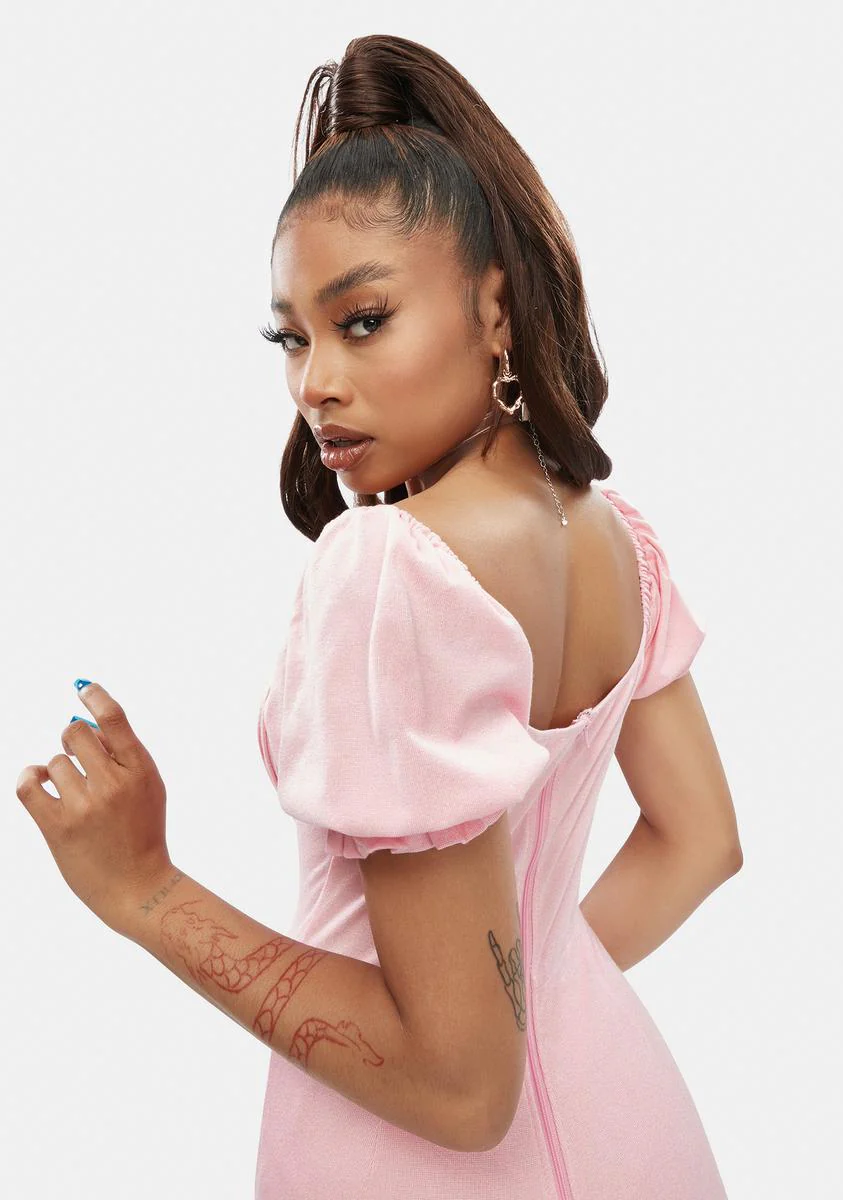 Sweet Friend To All Puff Sleeve Romper - Image 4
