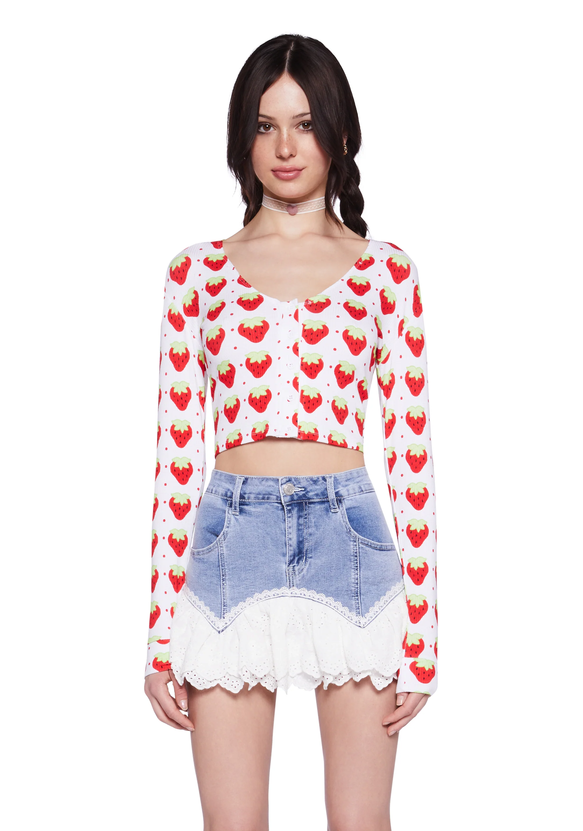 Sweet Harvest Cropped Cardigan - Image 6