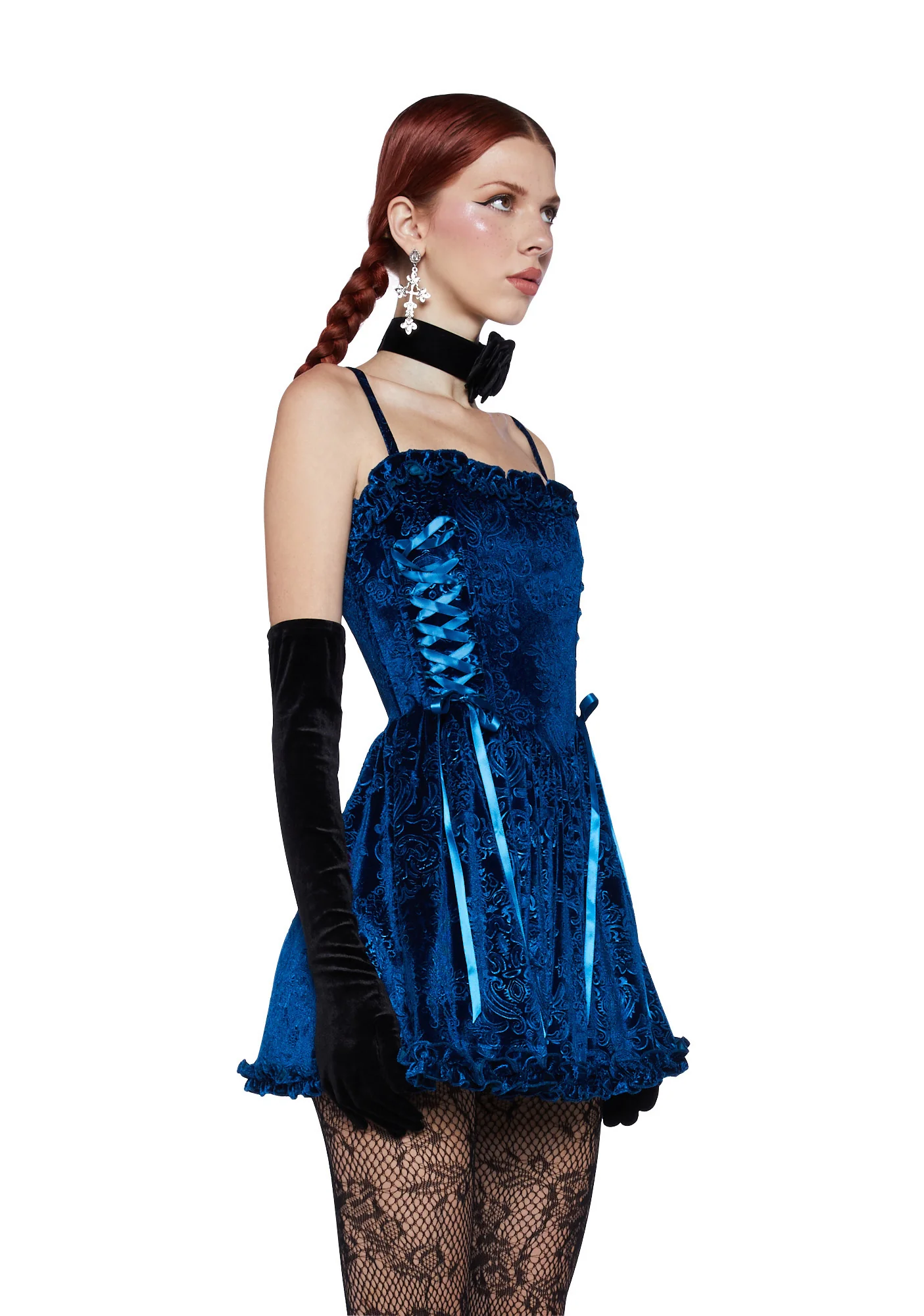 Sweet Icing Corset Dress - Sapphire - Image 3