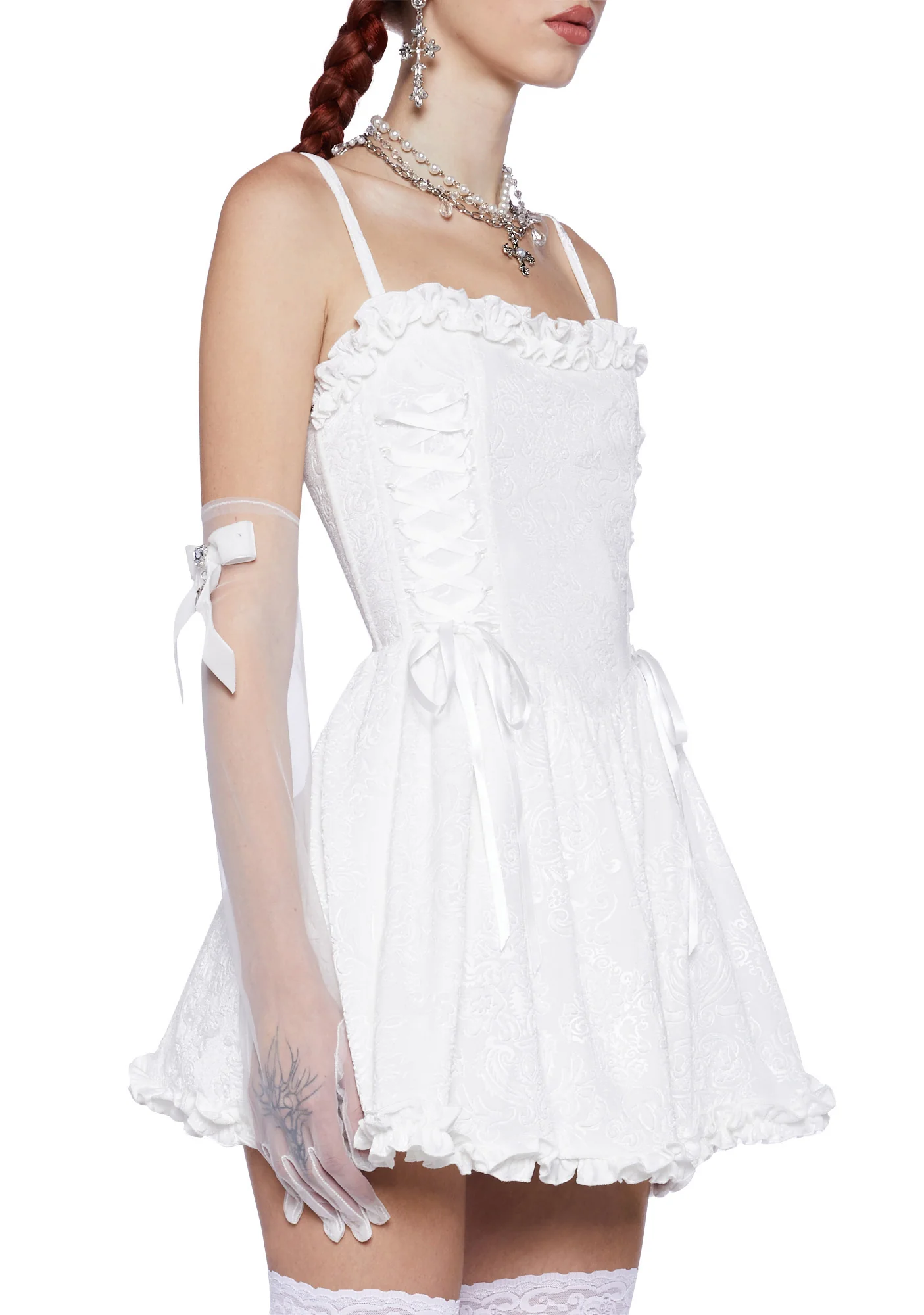 Sweet Icing Corset Dress - White - Image 5