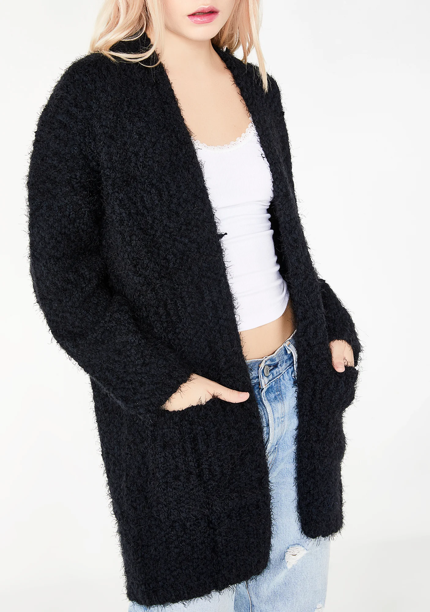Sweet Lullaby Fuzzy Cardigan - Image 3
