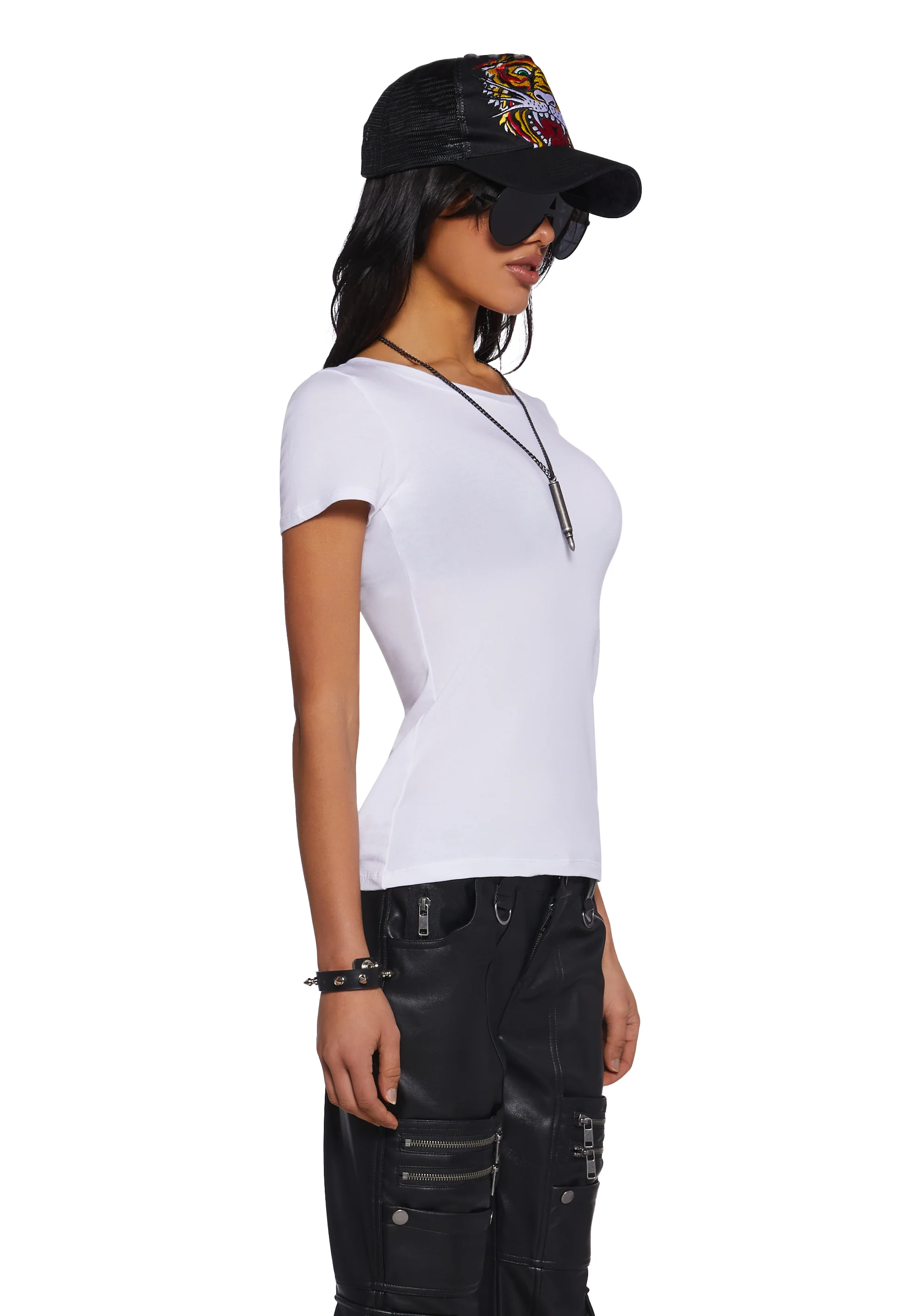 Sweet Rebellion Short Sleeve Top - White - Image 3